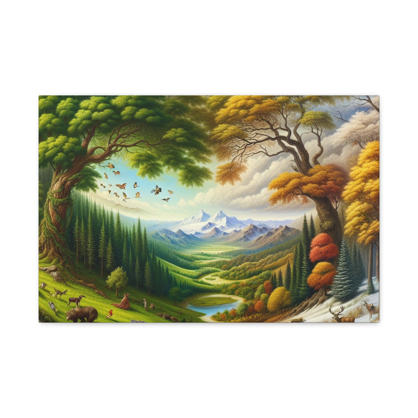 Der Wald lebt  von Sebastian Vermeer Gould    -Canvas -Wandgemälde
