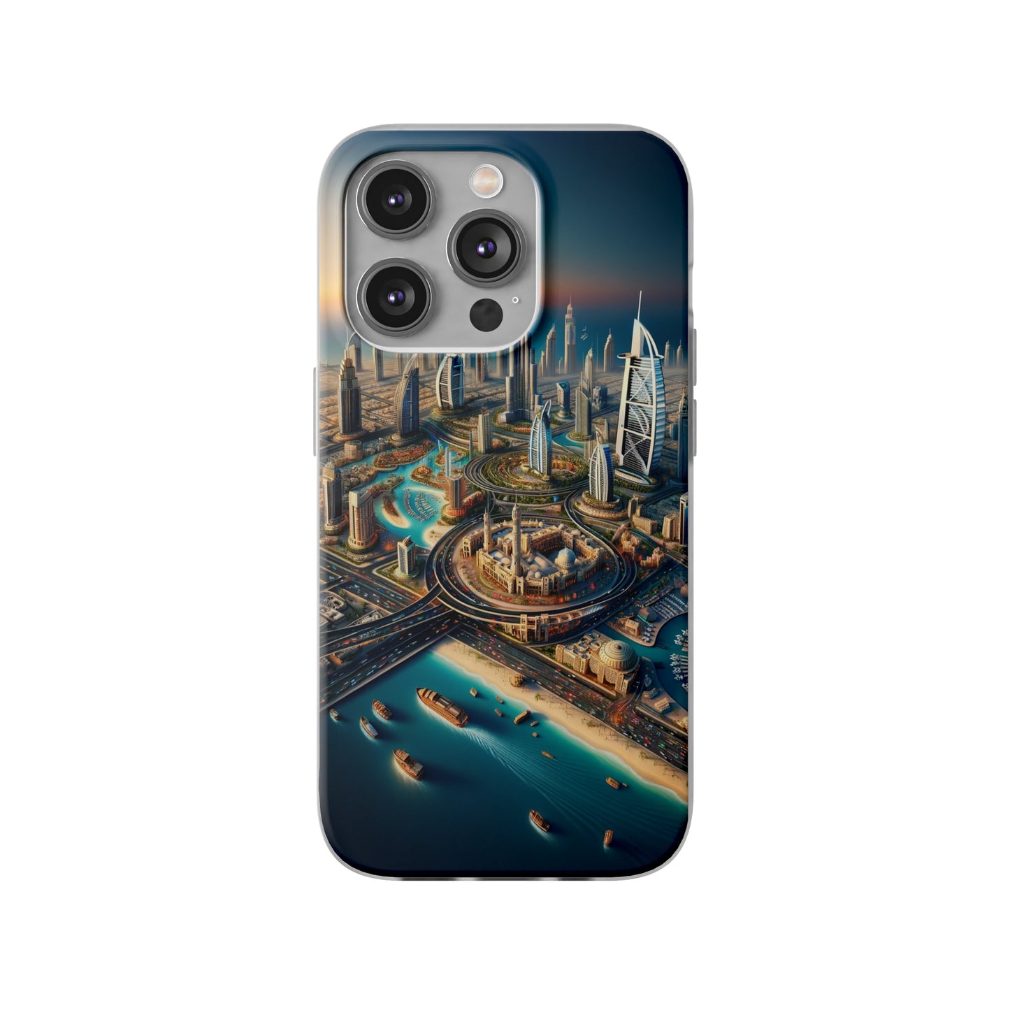 Dubai Dreams: Dein Handy-Cover in luxuriösem Glanz mit dem Design der Wahrzeichen Dubais wie z.B. Burj Khalifa oder dem Burj al Arab!