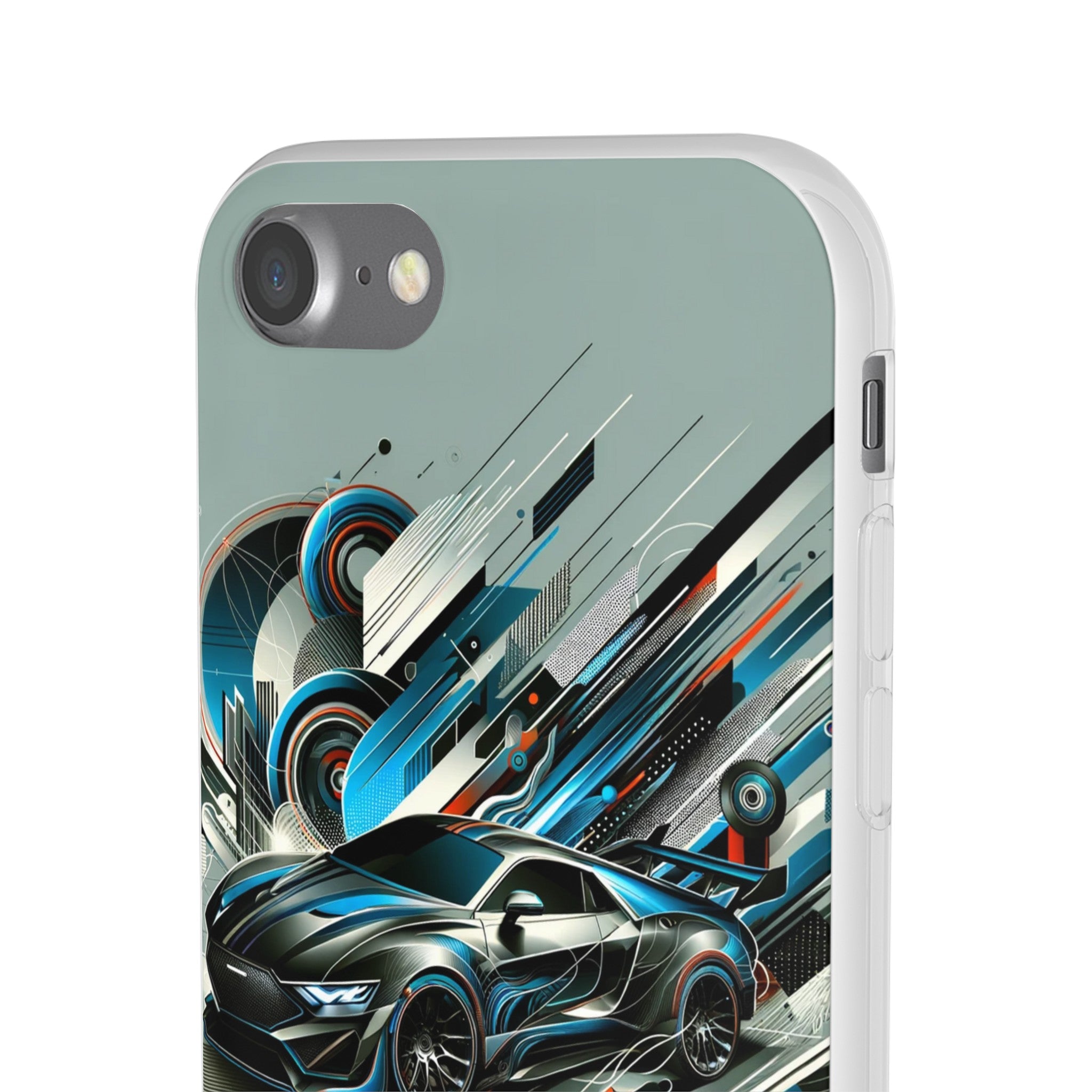 High-Speed Elegance: Sleek Futurism Car-Themed Handy - Cover