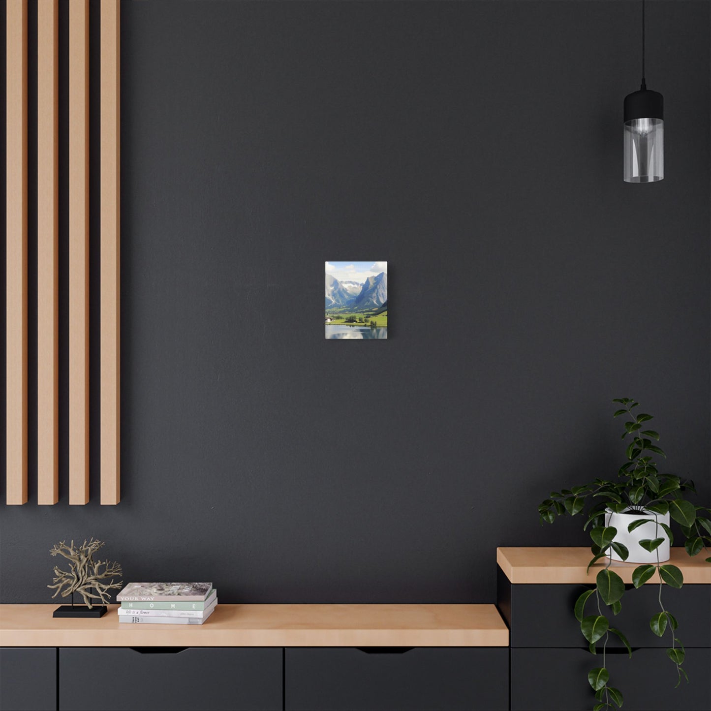 schöne Berglandschaft in der Schweiz    - Canvas   - Leinwandbild   -Wandbild