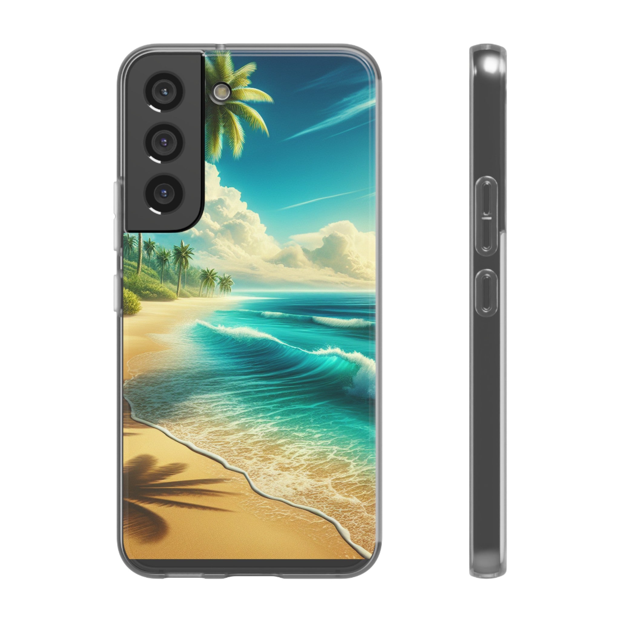 Strandparadies Handy Cover - Für iPhone & Samsung, Tauche ein in die Wellen - Die Inspiration für einen baldigen Urlaub