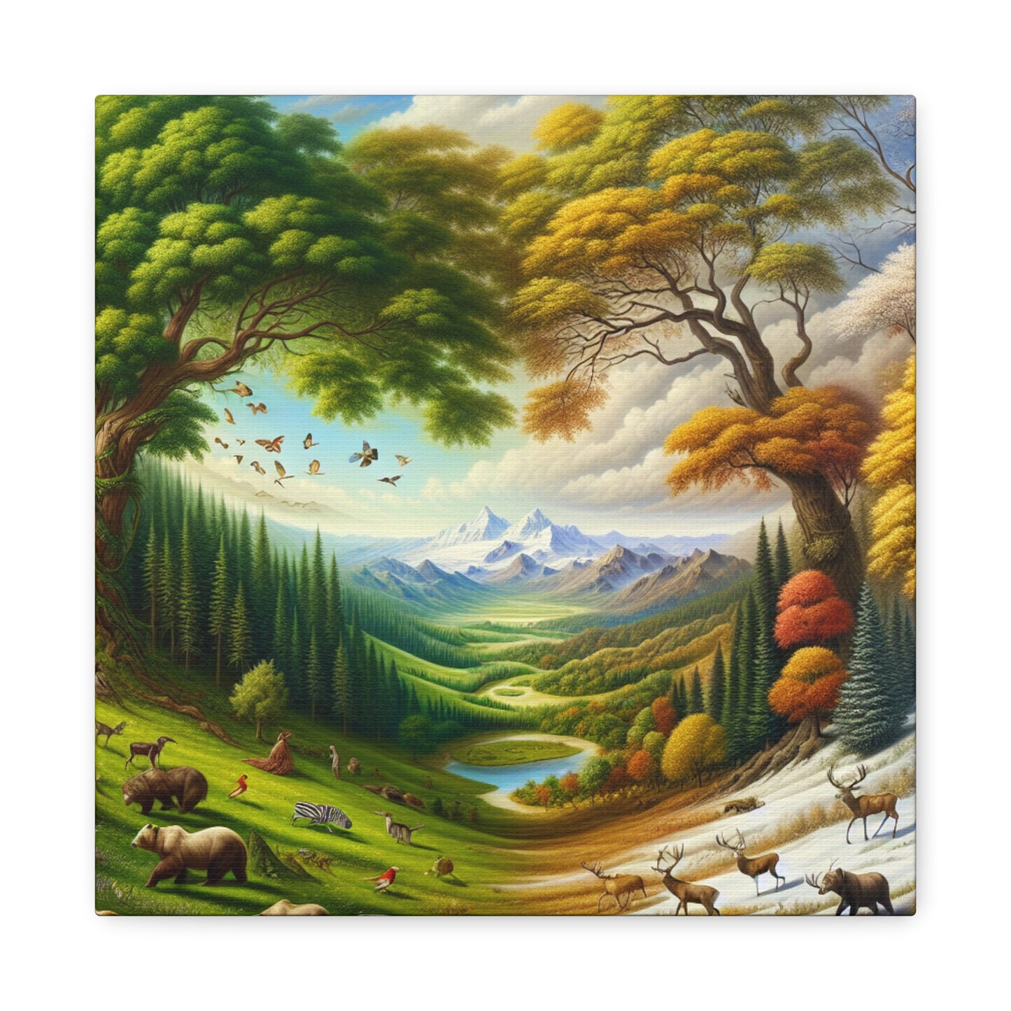 Der Wald lebt  von Sebastian Vermeer Gould    -Canvas -Wandgemälde