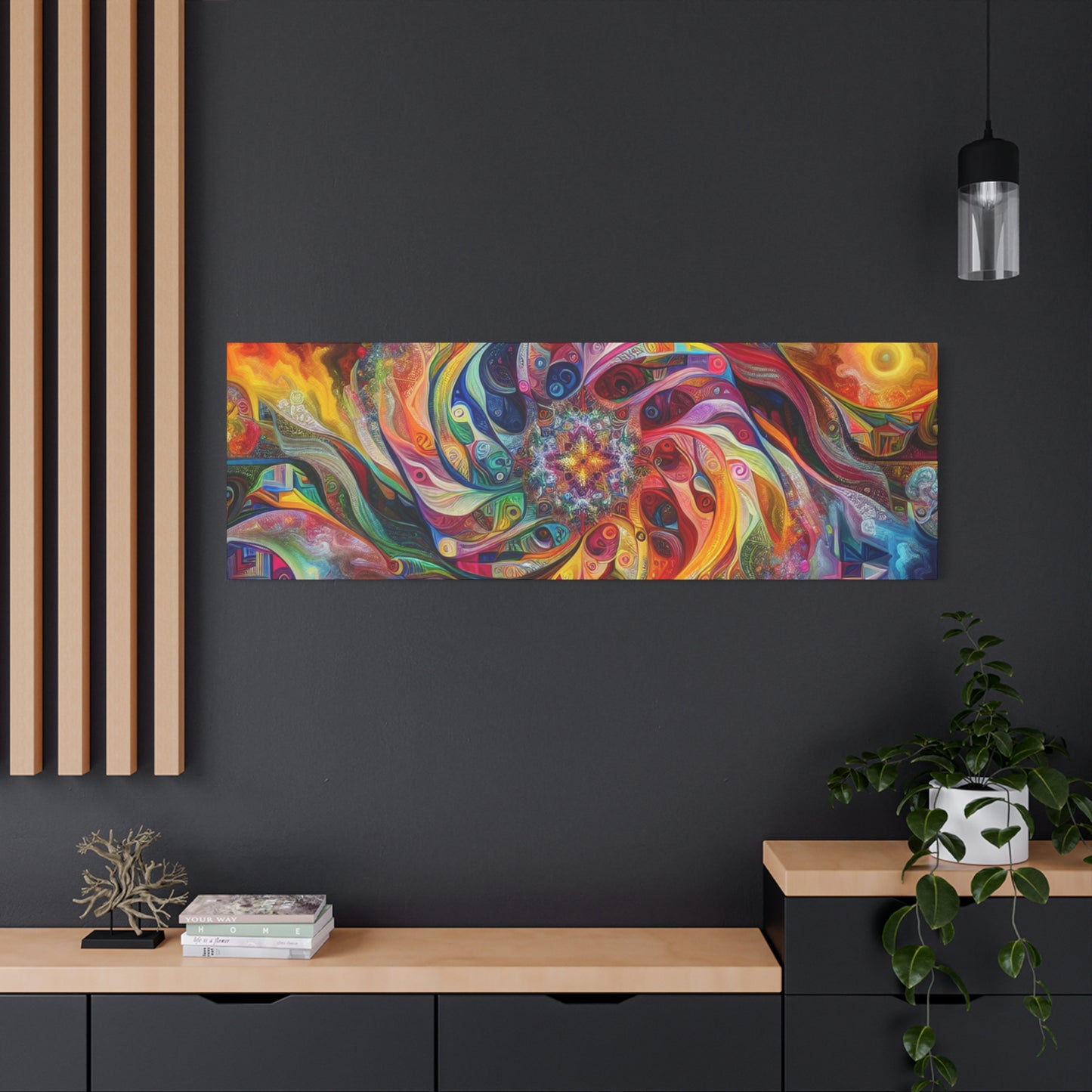 Bunte Spirale von Alabaster Fenton Fields    -Canvas -Wandgemälde