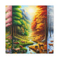 Tiere des Waldes von Benedict Rousseau Monet     -Canvas -Wandgemälde