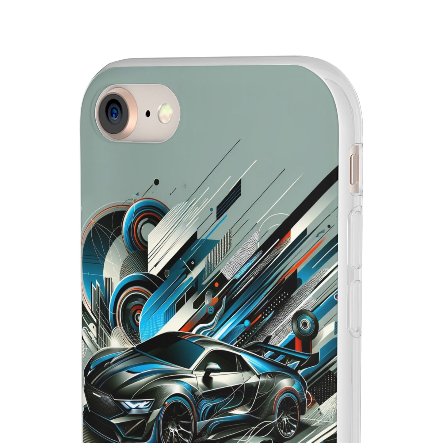 High-Speed Elegance: Sleek Futurism Car-Themed Handy - Cover