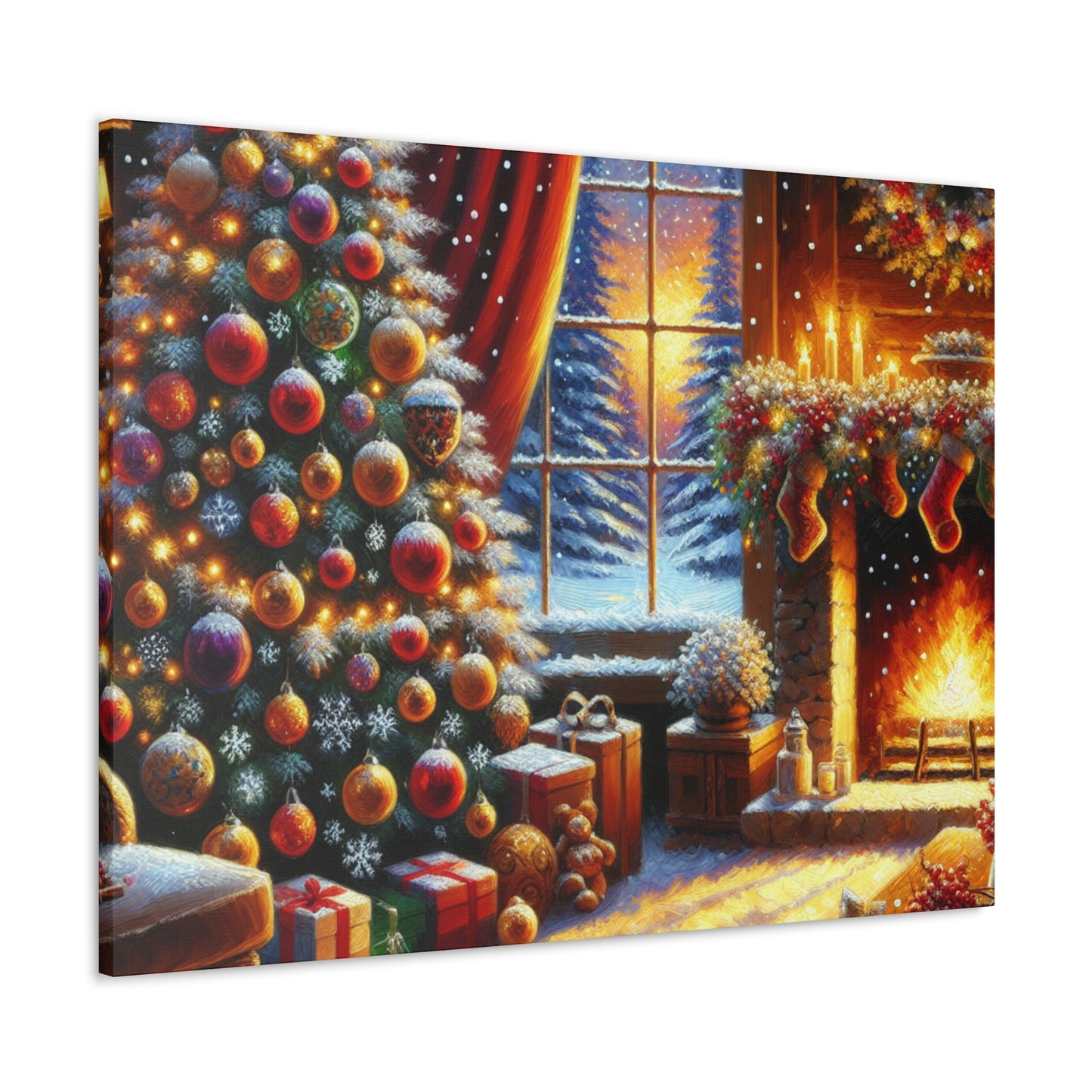 Christmas is coming von "Sebastian Delacroix"   -Canvas -Wandgemälde