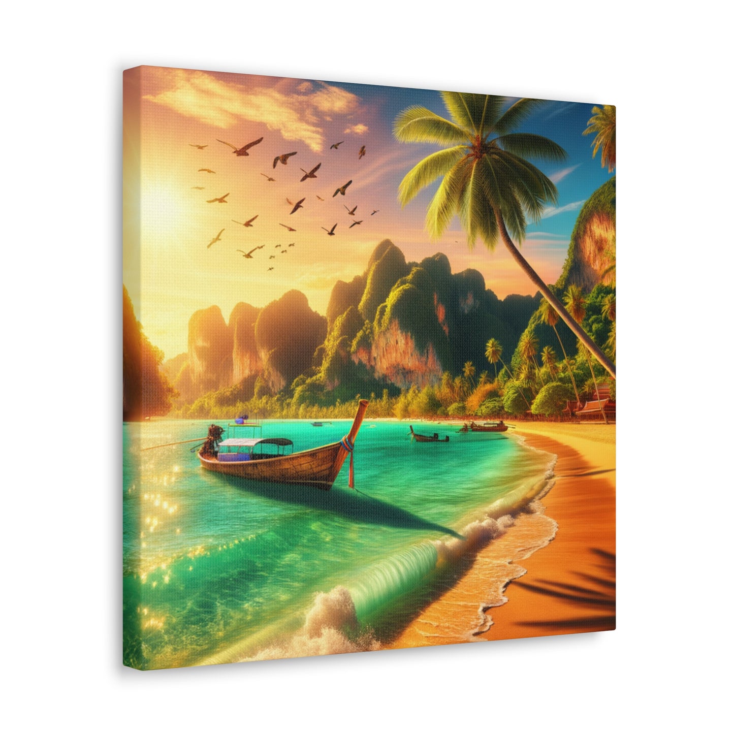 Entdecke die Schönheit Thailands: Atemberaubende Strand- und Meereslandschaften für dein Zuhause       - Canvas  - Wandbild