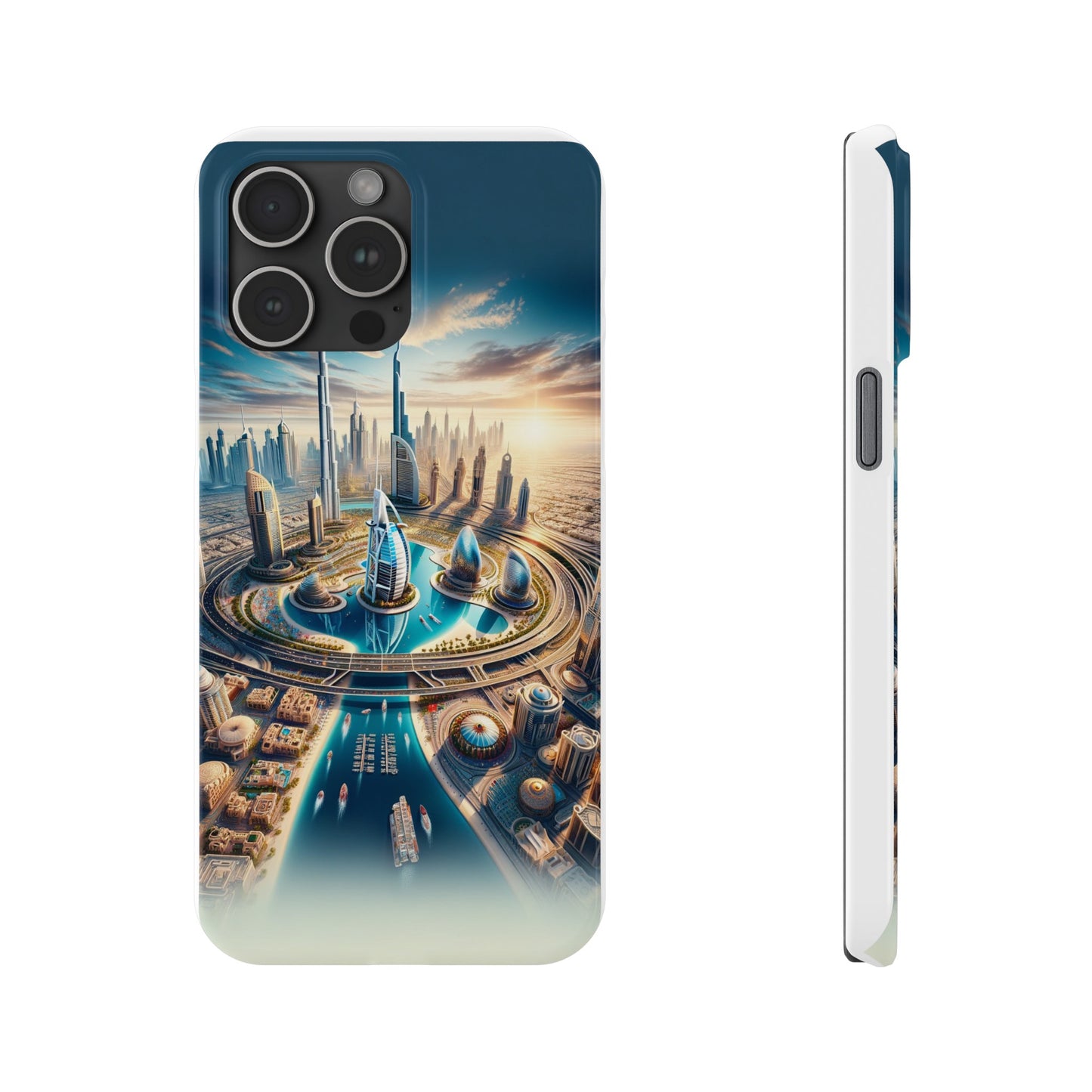 Dubai Dreams: Dein Handy-Cover in luxuriösem Glanz mit dem Design der Wahrzeichen Dubais wie z.B. Burj Khalifa oder dem Burj al Arab!