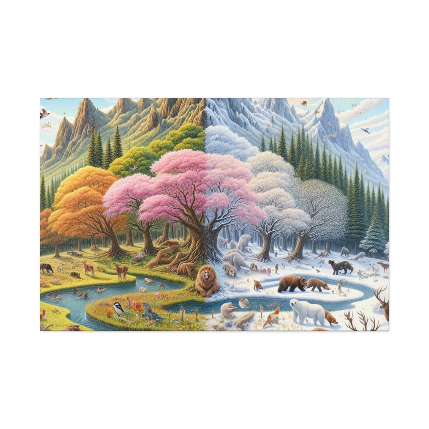 Die vier Jahreszeiten von Augustine Luminare       -Canvas -Wandgemälde