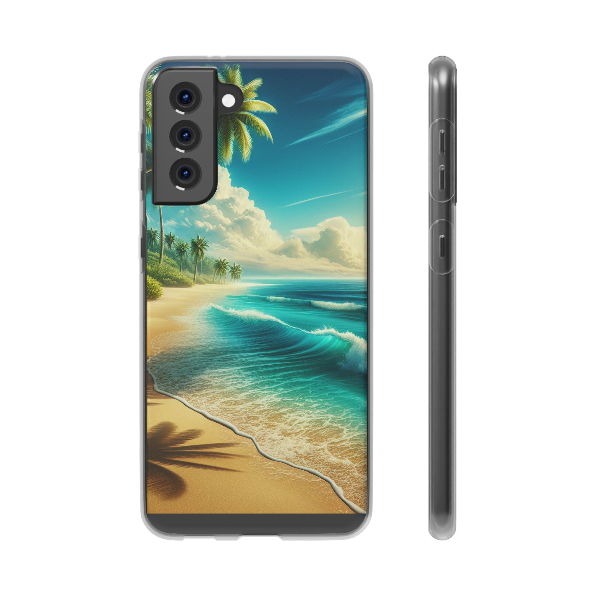 Strandparadies Handy Cover - Für iPhone & Samsung, Tauche ein in die Wellen - Die Inspiration für einen baldigen Urlaub