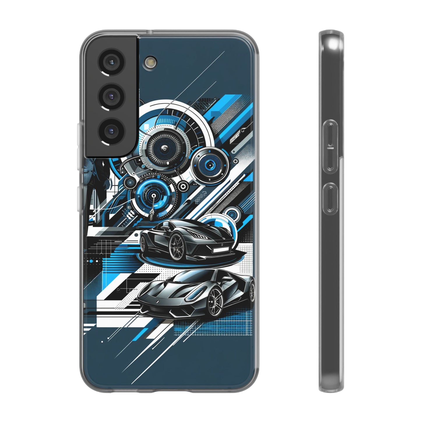 High-Speed Elegance: Sleek Futurism Car-Themed Handy - Cover