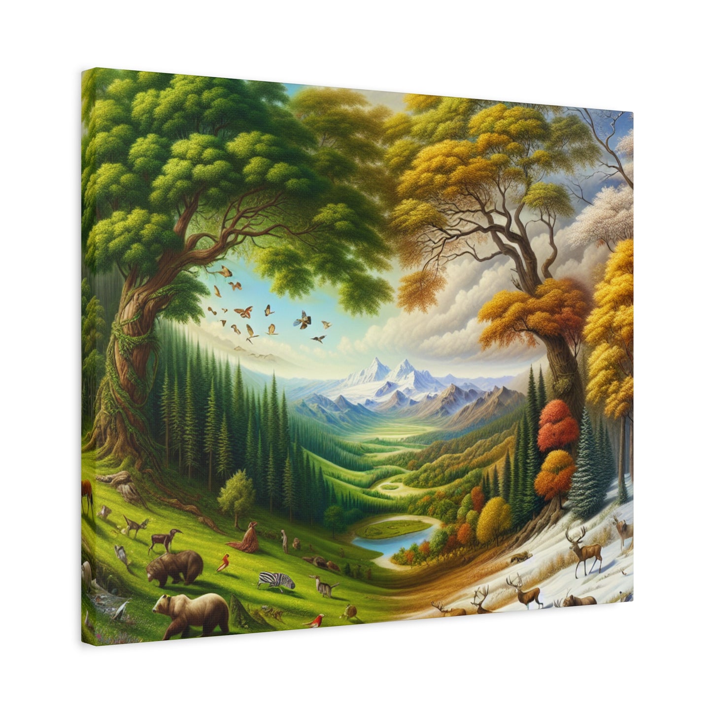 Der Wald lebt  von Sebastian Vermeer Gould    -Canvas -Wandgemälde