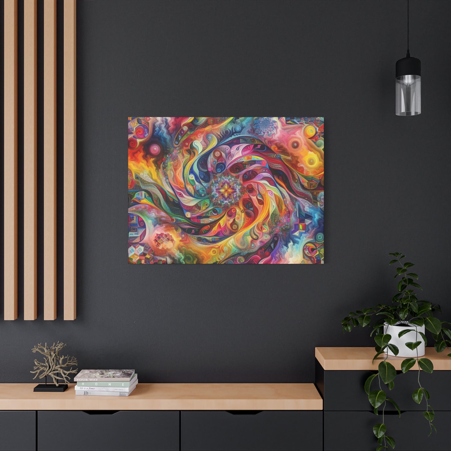 Bunte Spirale von Alabaster Fenton Fields    -Canvas -Wandgemälde