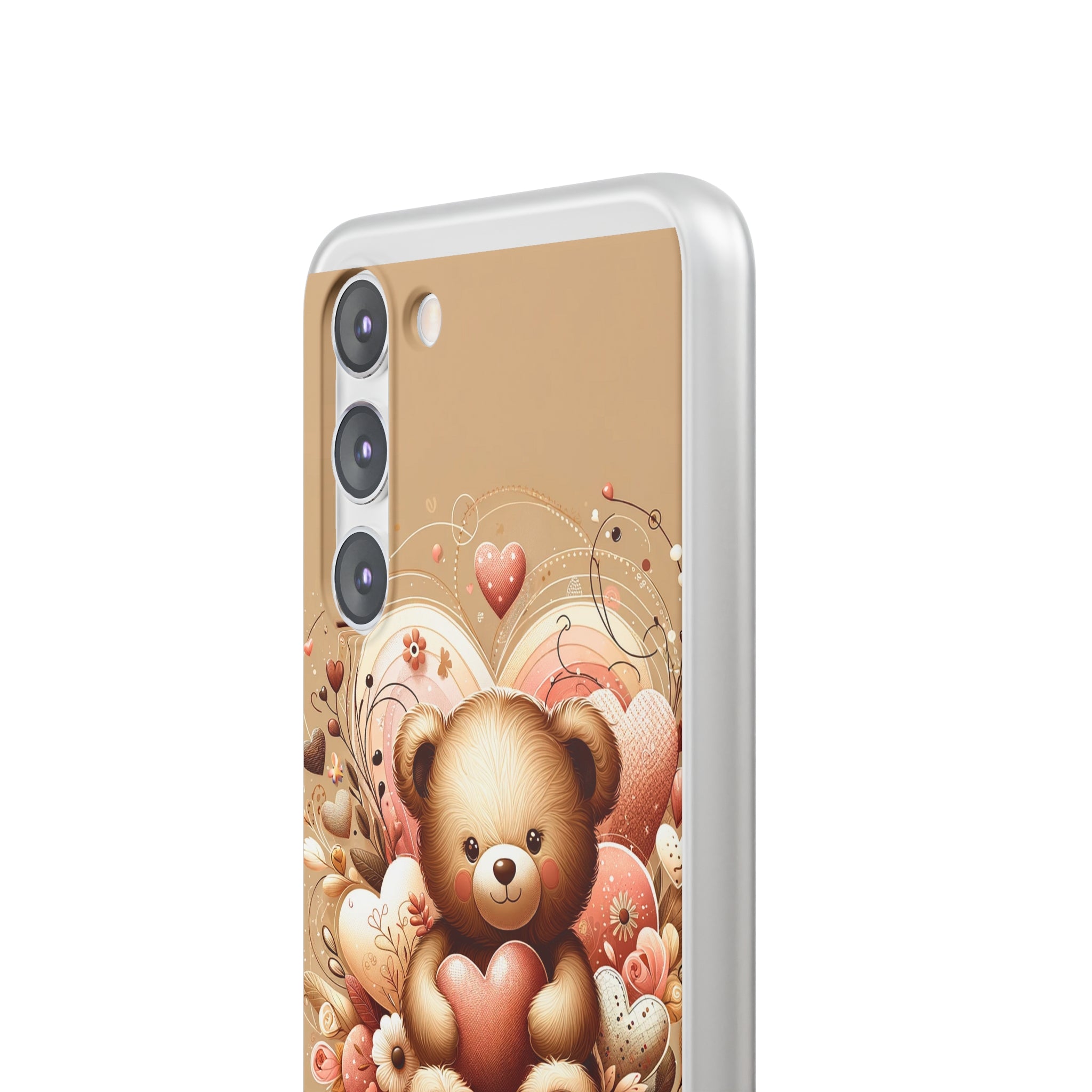 Herzenswärme: Niedlicher Teddybär mit Liebe Handy-Cover   -für verliebte und die es werden möchten