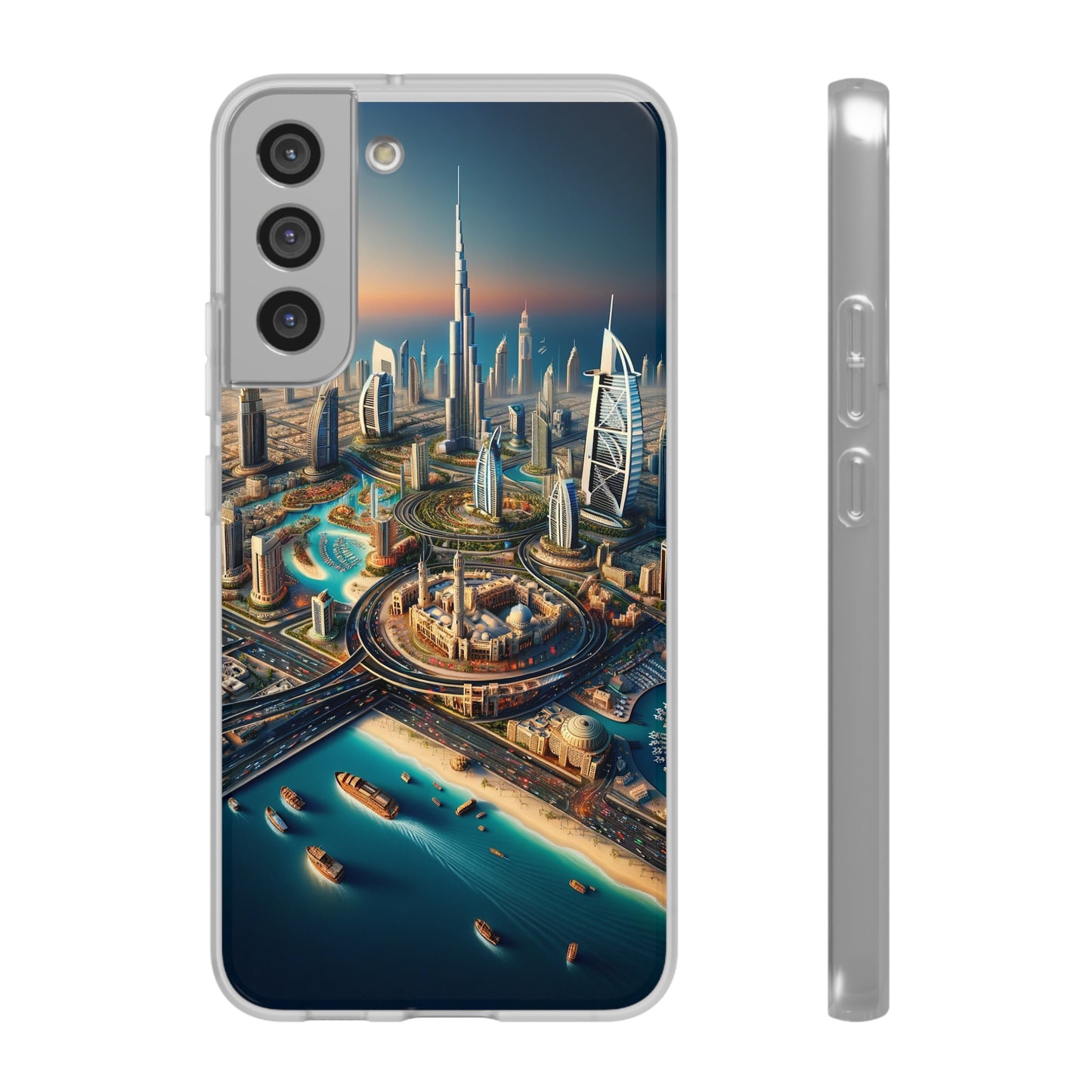 Dubai Dreams: Dein Handy-Cover in luxuriösem Glanz mit dem Design der Wahrzeichen Dubais wie z.B. Burj Khalifa oder dem Burj al Arab!