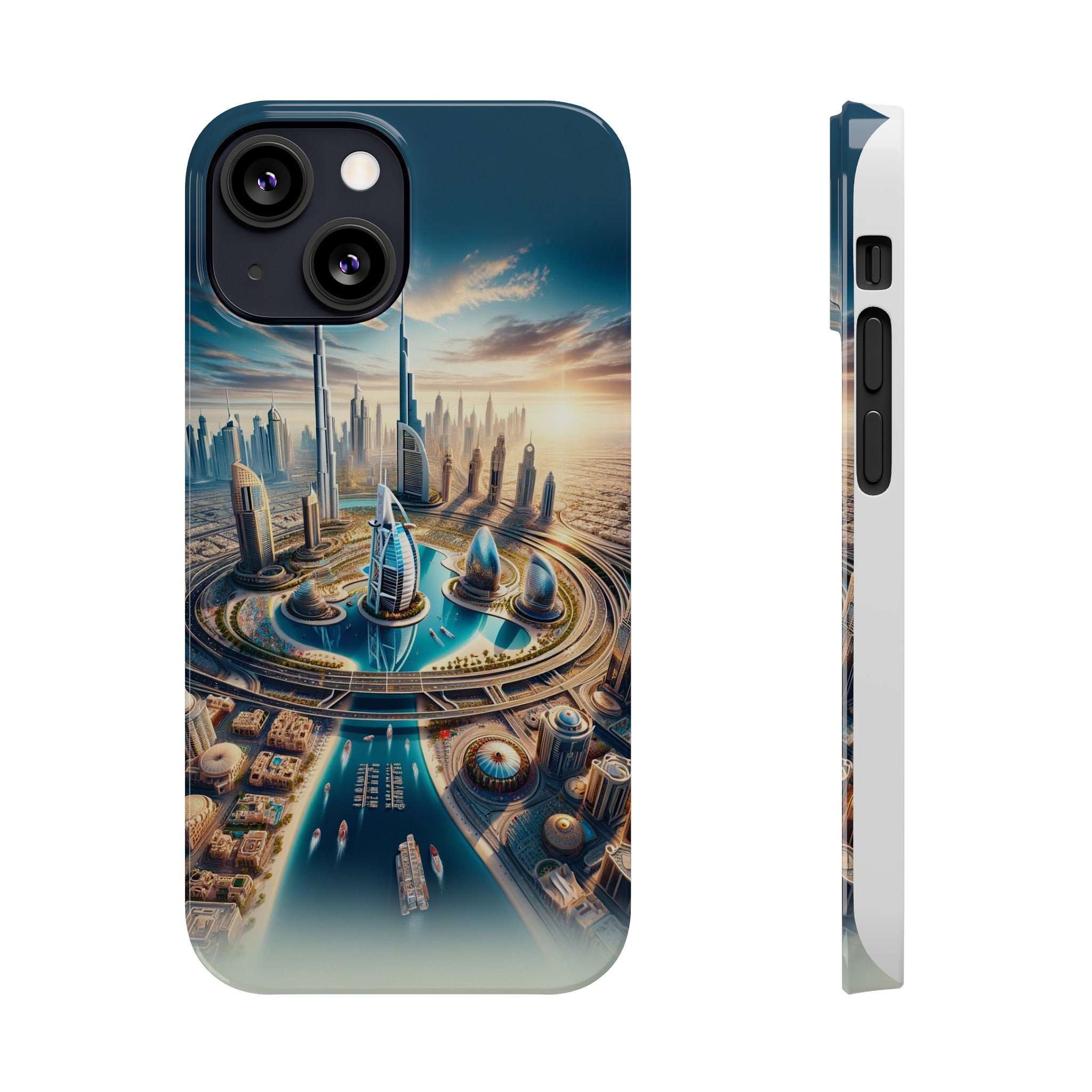 Dubai Dreams: Dein Handy-Cover in luxuriösem Glanz mit dem Design der Wahrzeichen Dubais wie z.B. Burj Khalifa oder dem Burj al Arab!