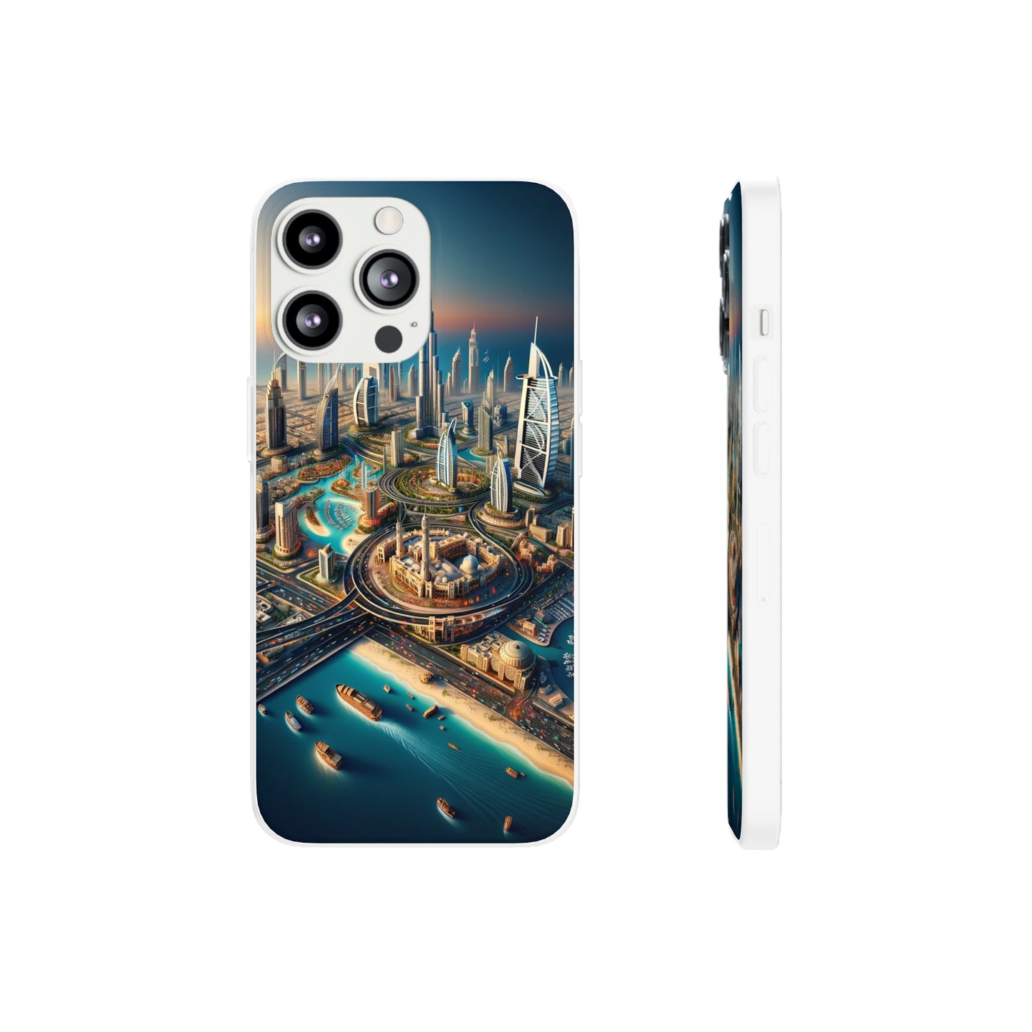 Dubai Dreams: Dein Handy-Cover in luxuriösem Glanz mit dem Design der Wahrzeichen Dubais wie z.B. Burj Khalifa oder dem Burj al Arab!