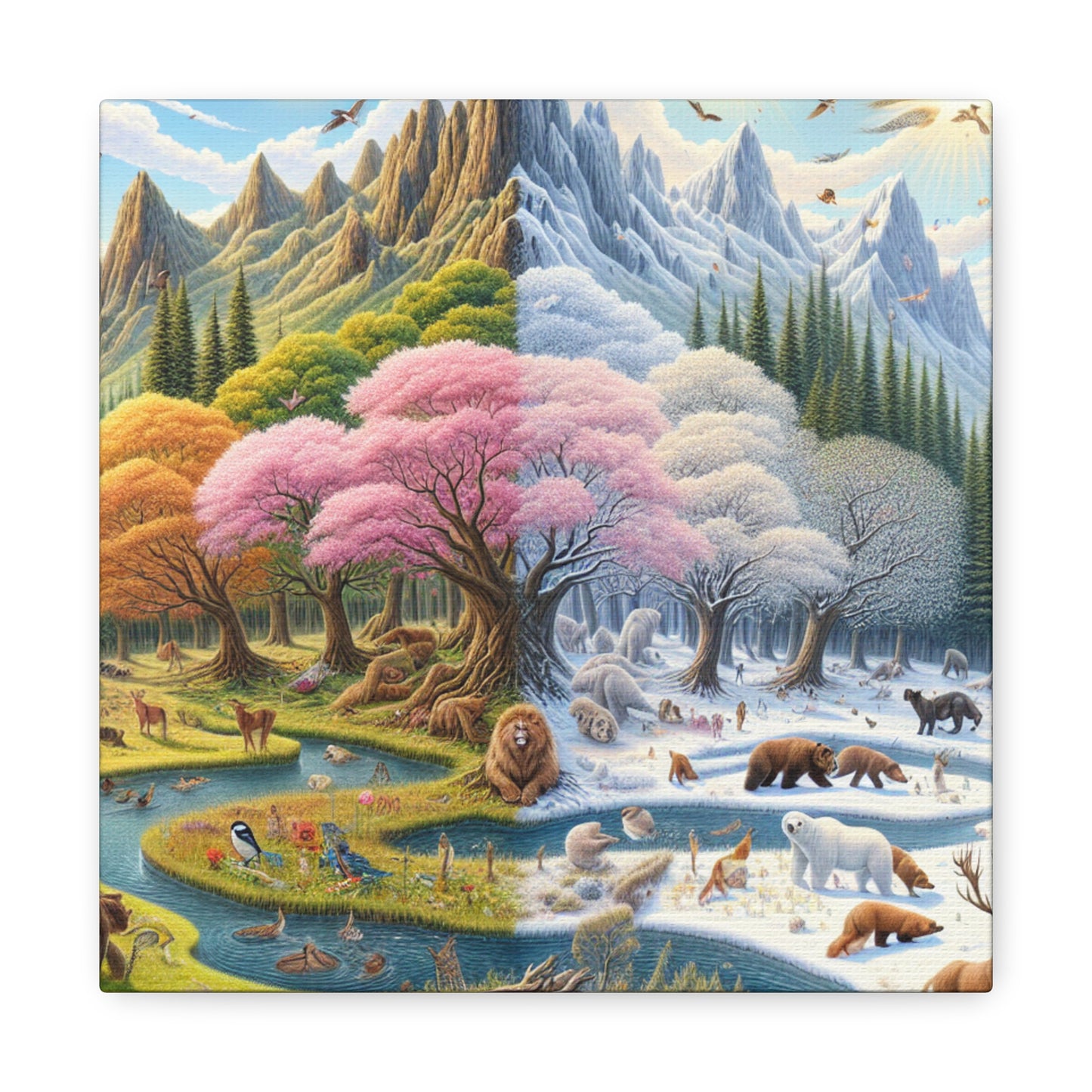 Die vier Jahreszeiten von Augustine Luminare       -Canvas -Wandgemälde