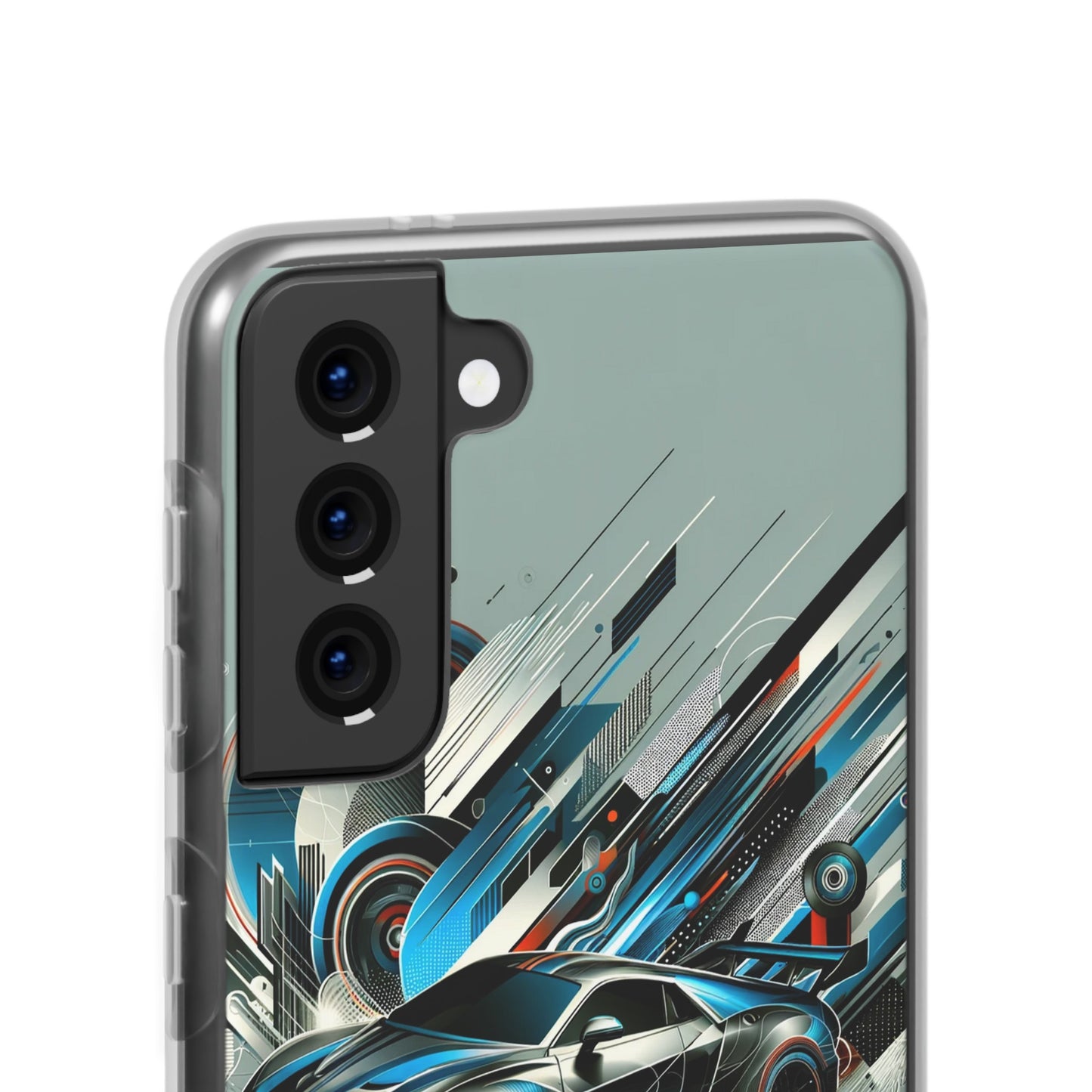 High-Speed Elegance: Sleek Futurism Car-Themed Handy - Cover