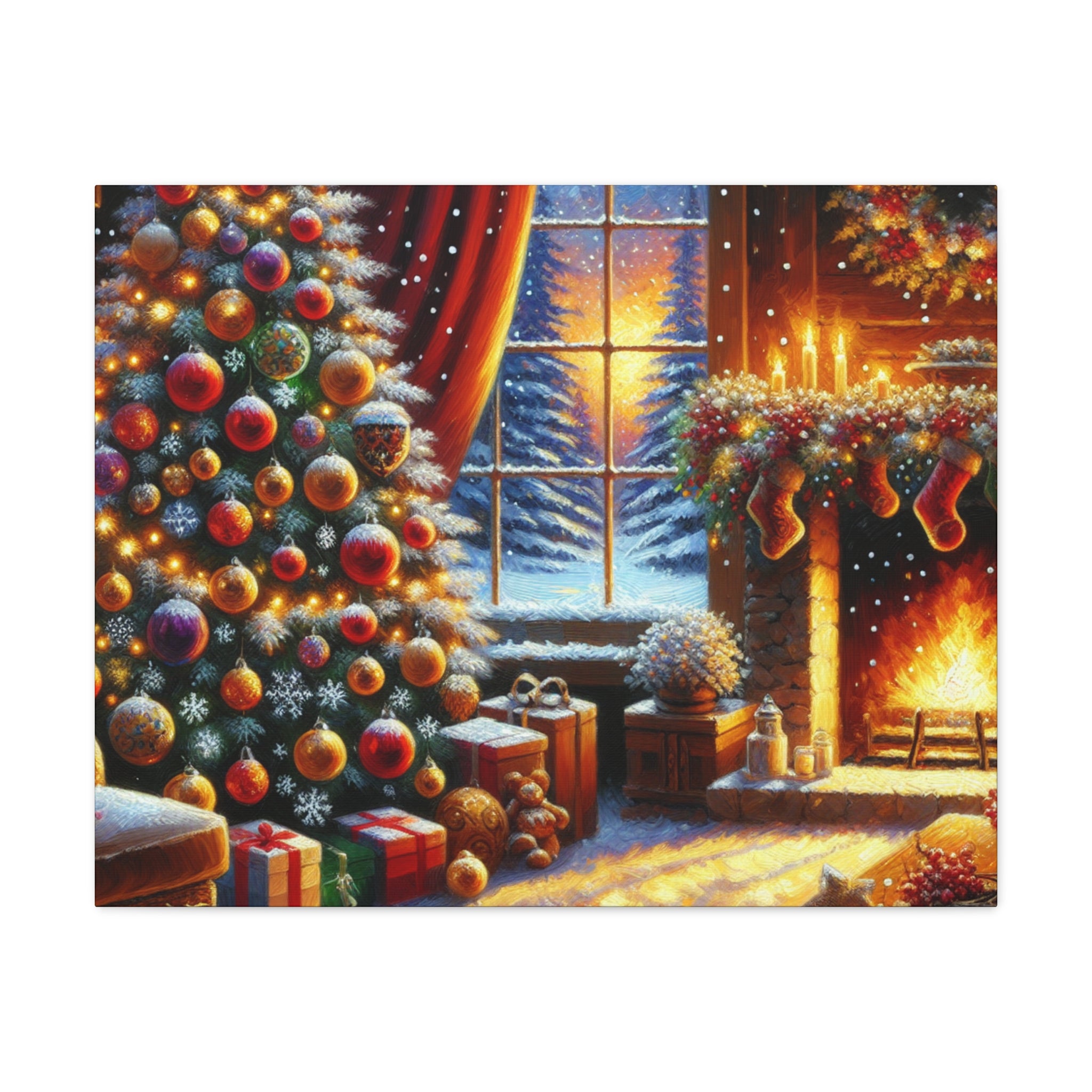 Christmas is coming von "Sebastian Delacroix"   -Canvas -Wandgemälde