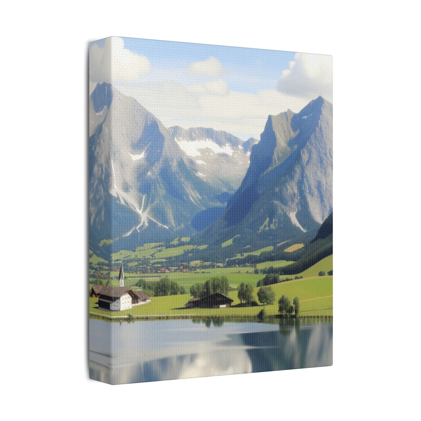 schöne Berglandschaft in der Schweiz    - Canvas   - Leinwandbild   -Wandbild
