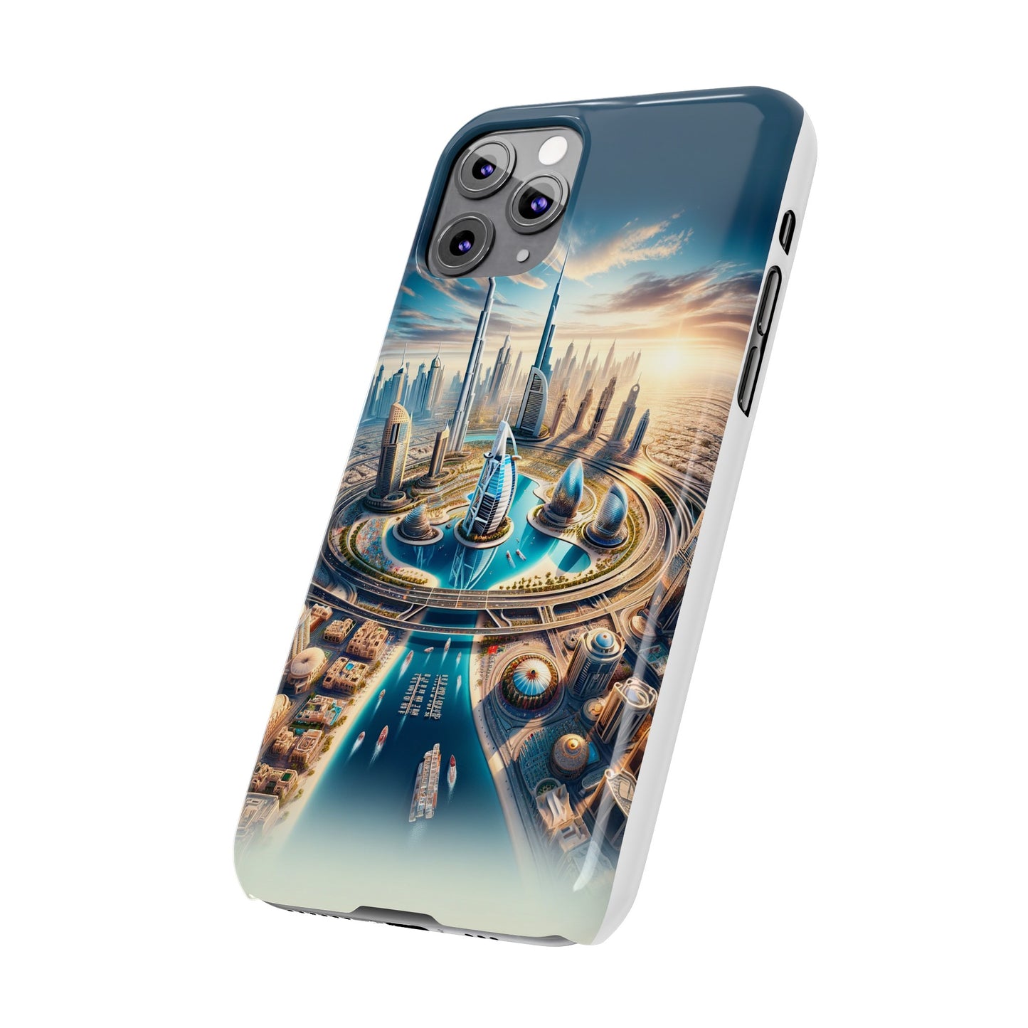 Dubai Dreams: Dein Handy-Cover in luxuriösem Glanz mit dem Design der Wahrzeichen Dubais wie z.B. Burj Khalifa oder dem Burj al Arab!