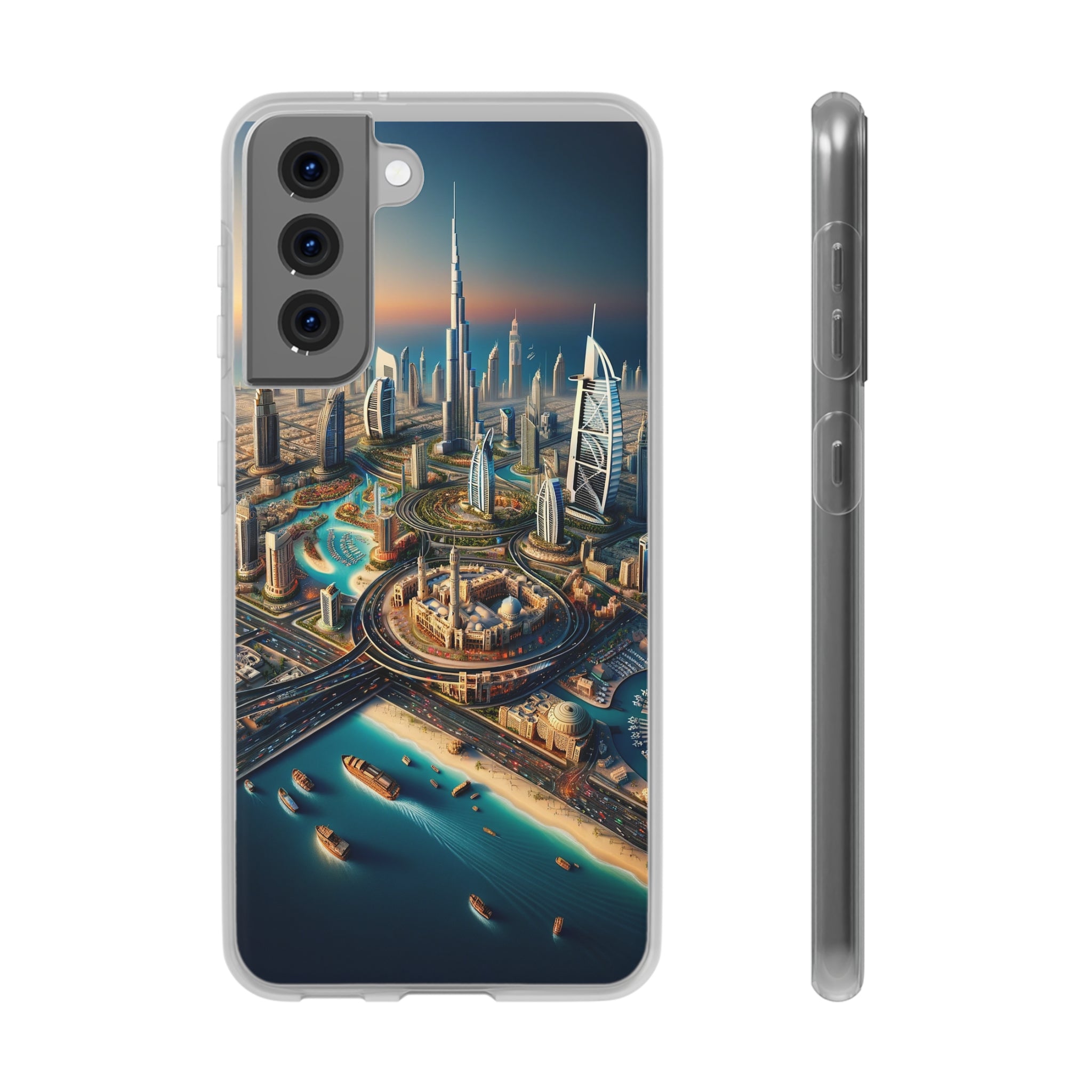 Dubai Dreams: Dein Handy-Cover in luxuriösem Glanz mit dem Design der Wahrzeichen Dubais wie z.B. Burj Khalifa oder dem Burj al Arab!