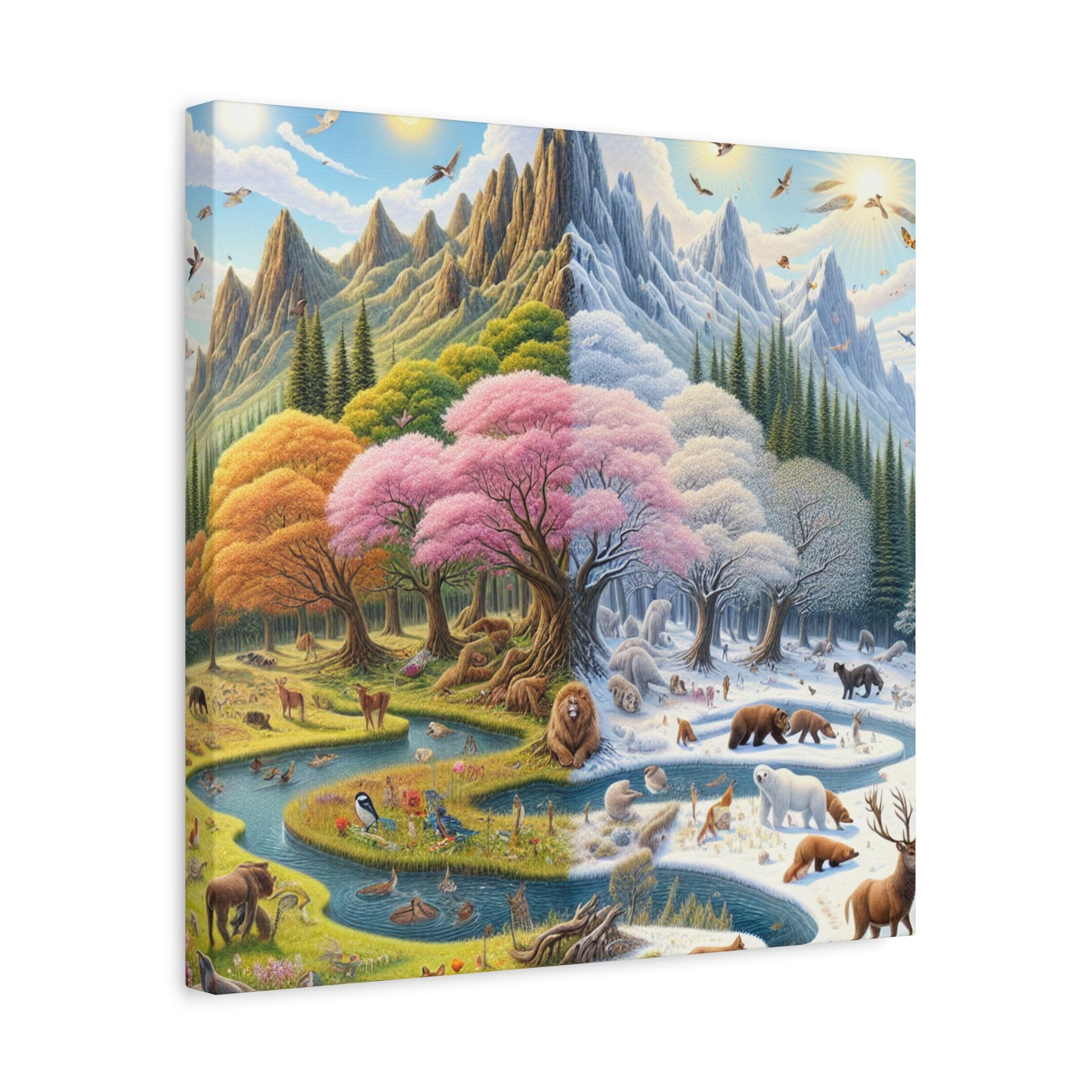 Die vier Jahreszeiten von Augustine Luminare       -Canvas -Wandgemälde