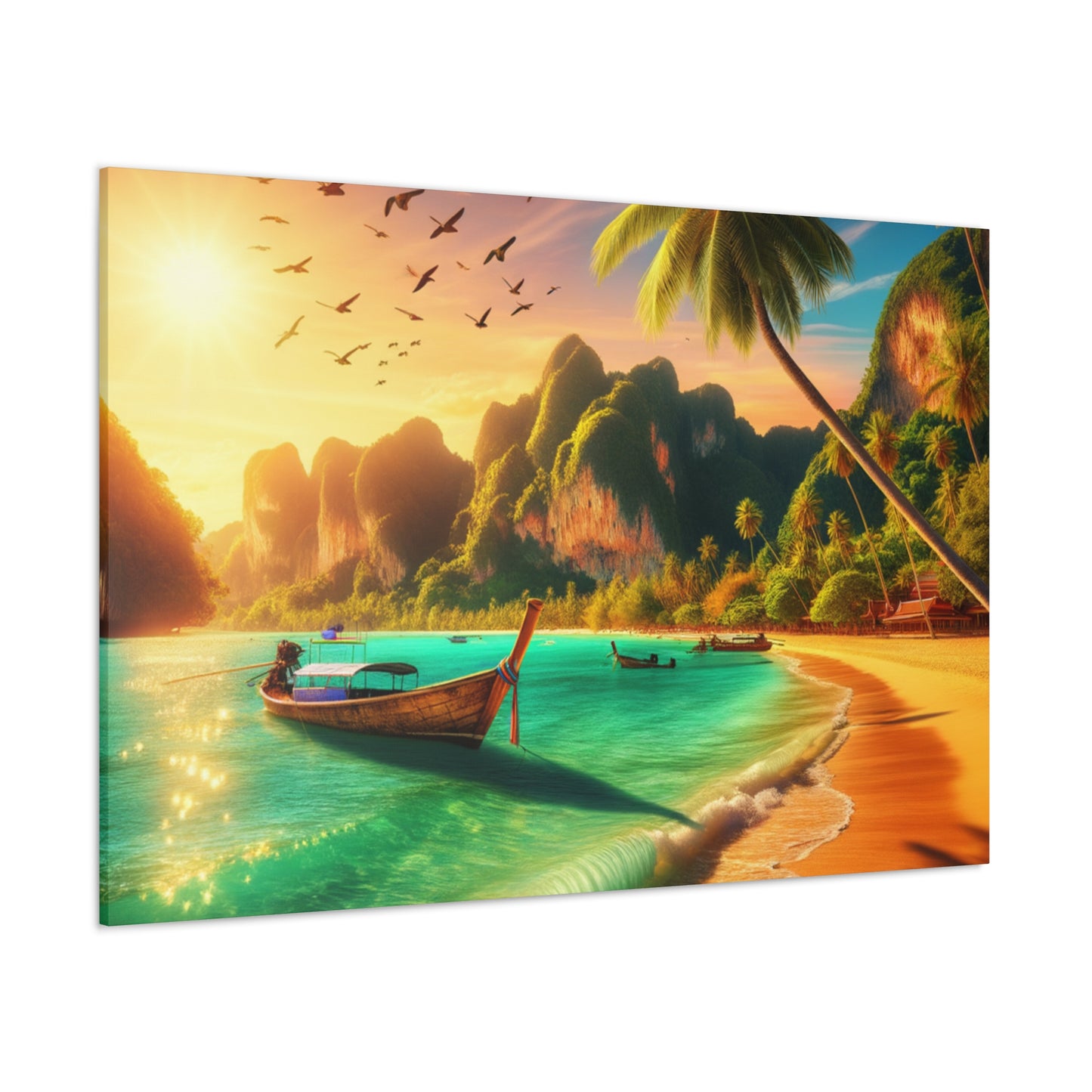 Entdecke die Schönheit Thailands: Atemberaubende Strand- und Meereslandschaften für dein Zuhause       - Canvas  - Wandbild