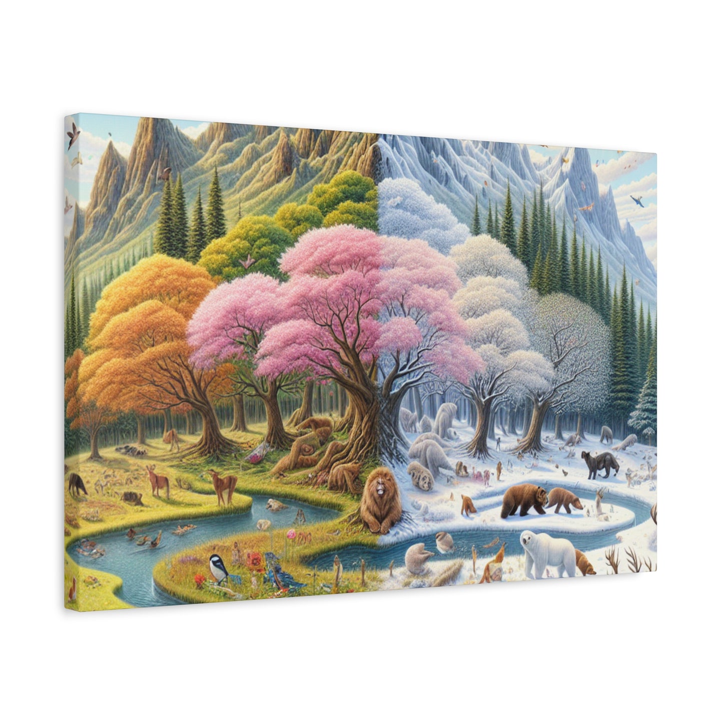 Die vier Jahreszeiten von Augustine Luminare       -Canvas -Wandgemälde