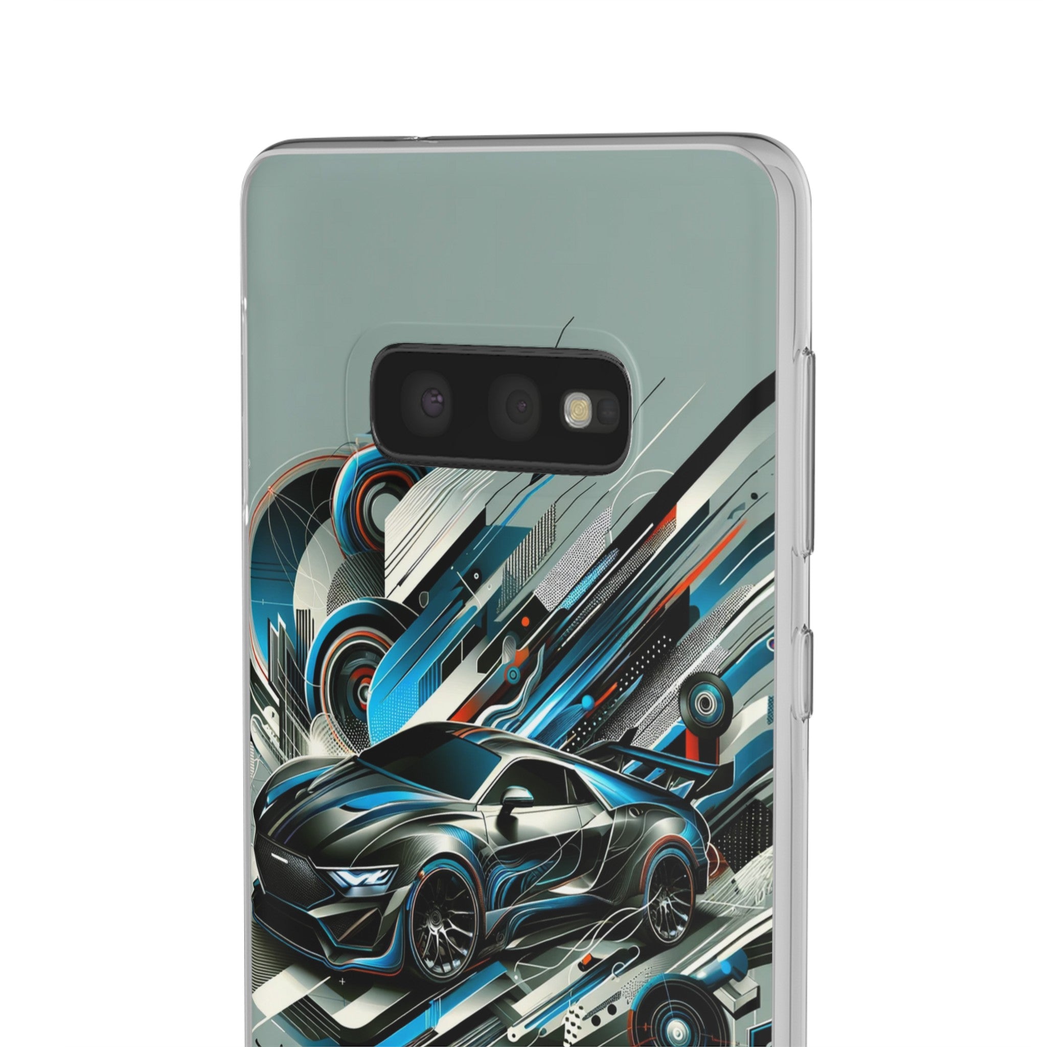 High-Speed Elegance: Sleek Futurism Car-Themed Handy - Cover