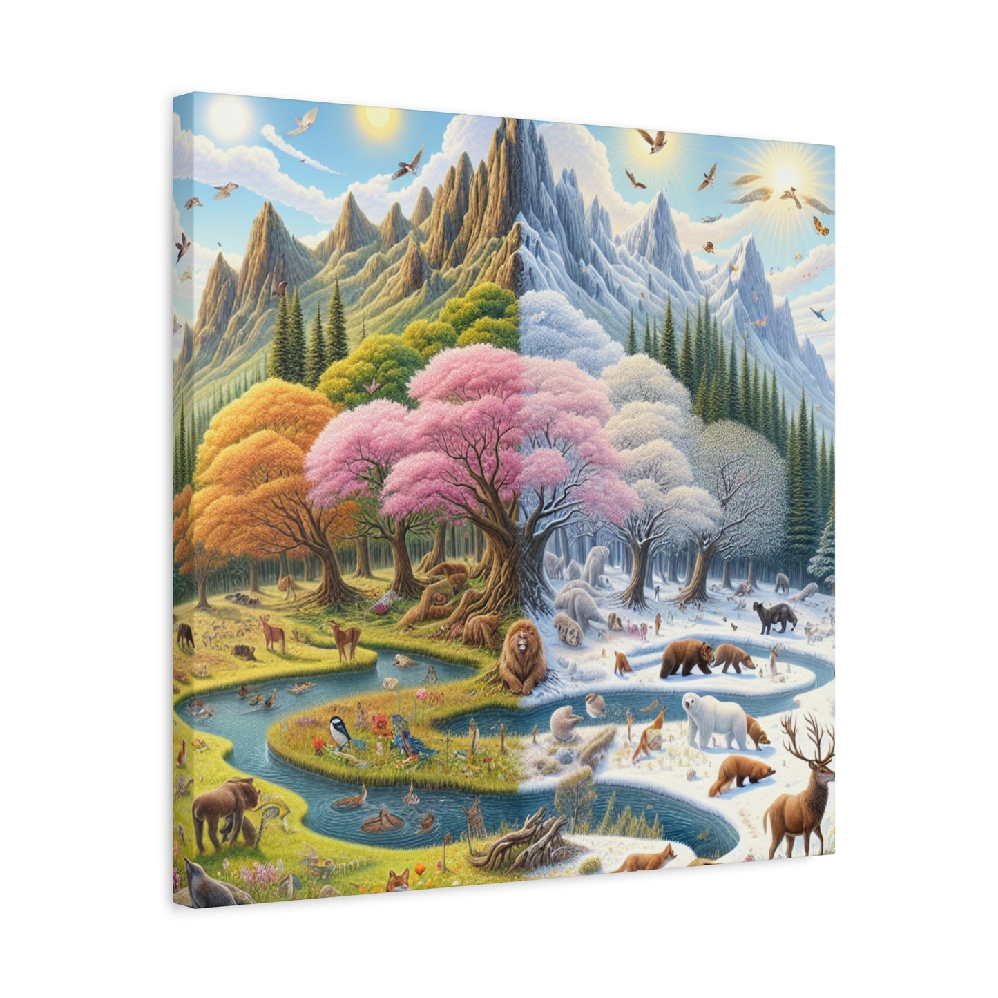 Die vier Jahreszeiten von Augustine Luminare       -Canvas -Wandgemälde