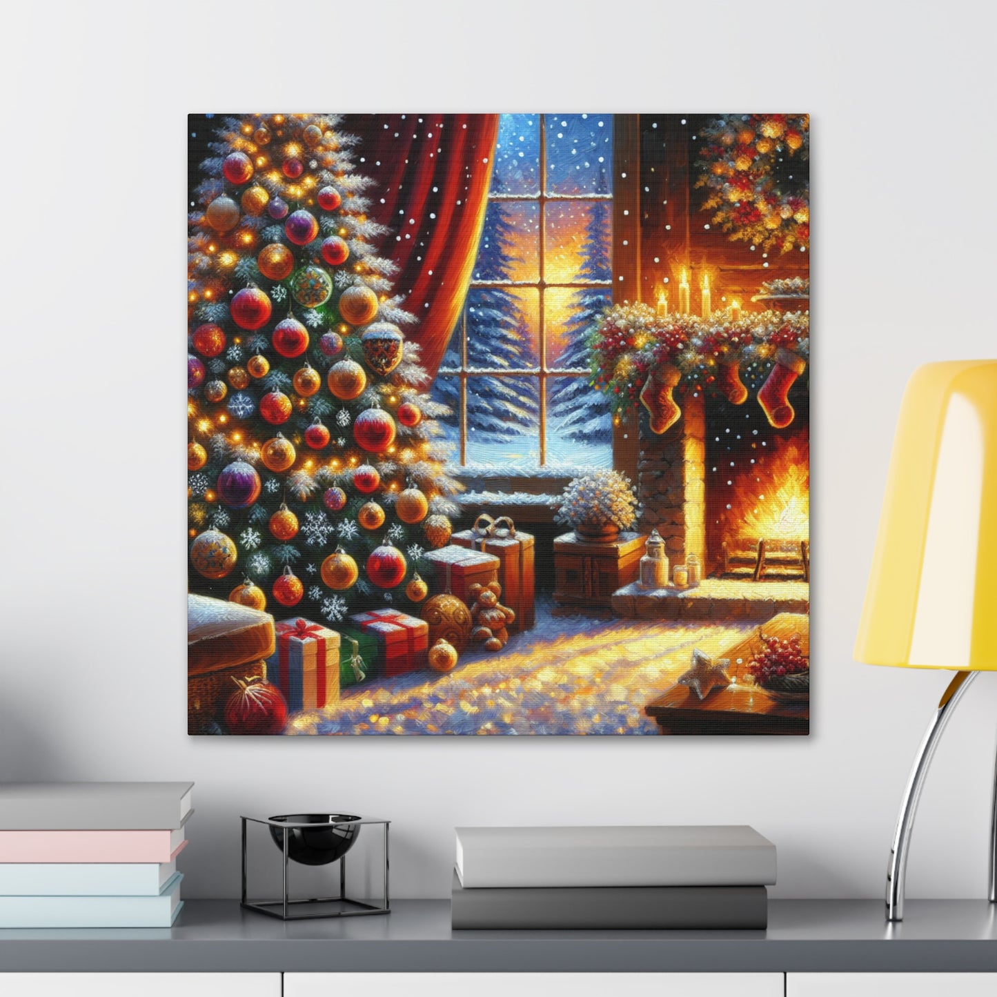 Christmas is coming von "Sebastian Delacroix"   -Canvas -Wandgemälde