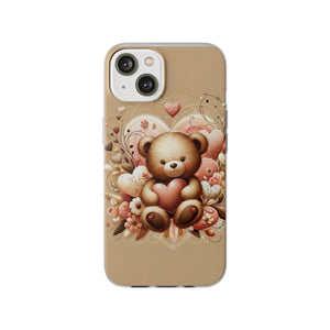 Herzenswärme: Niedlicher Teddybär mit Liebe Handy-Cover   -für verliebte und die es werden möchten