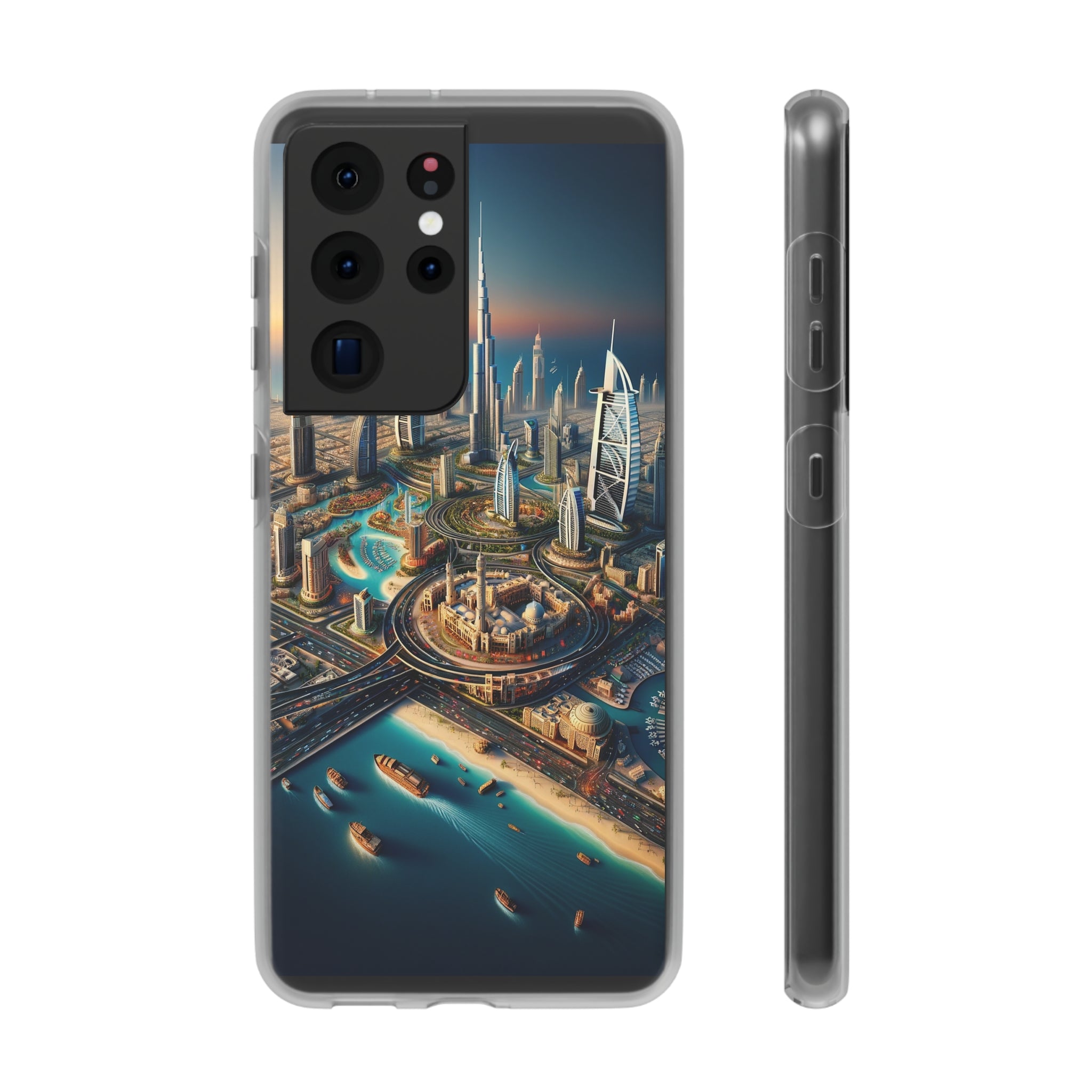 Dubai Dreams: Dein Handy-Cover in luxuriösem Glanz mit dem Design der Wahrzeichen Dubais wie z.B. Burj Khalifa oder dem Burj al Arab!