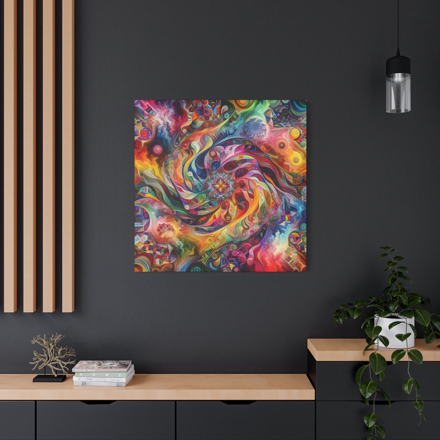 Bunte Spirale von Alabaster Fenton Fields    -Canvas -Wandgemälde