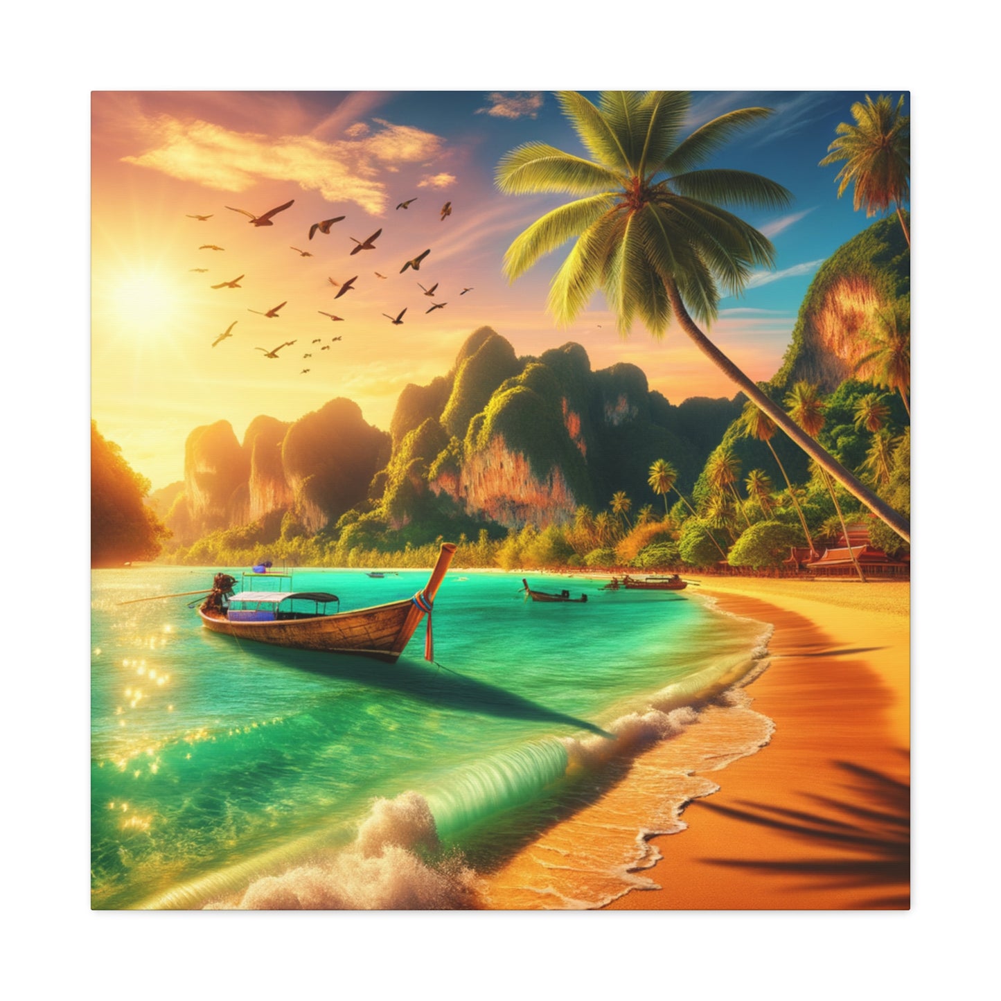 Entdecke die Schönheit Thailands: Atemberaubende Strand- und Meereslandschaften für dein Zuhause       - Canvas  - Wandbild
