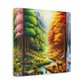 Tiere des Waldes von Benedict Rousseau Monet     -Canvas -Wandgemälde