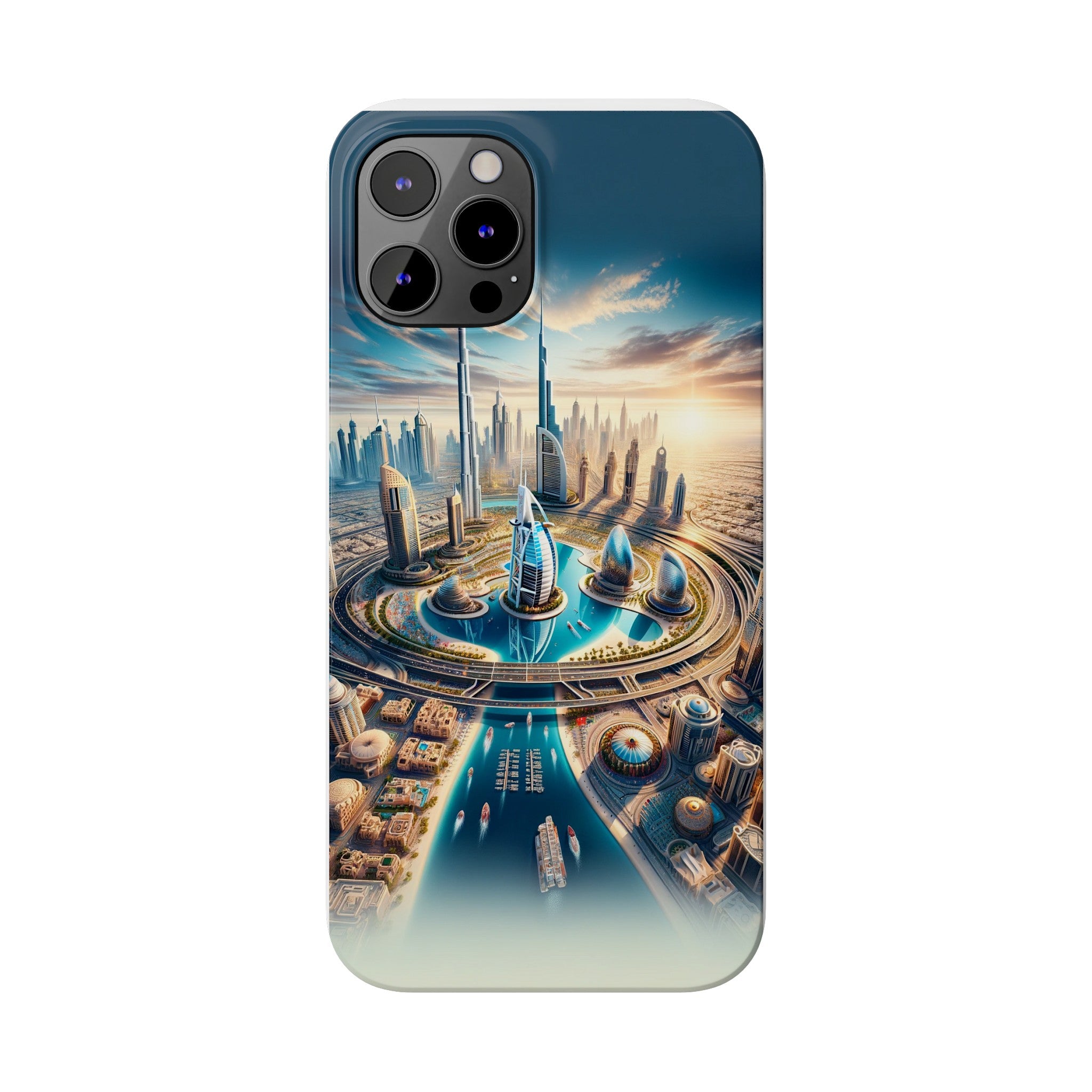 Dubai Dreams: Dein Handy-Cover in luxuriösem Glanz mit dem Design der Wahrzeichen Dubais wie z.B. Burj Khalifa oder dem Burj al Arab!