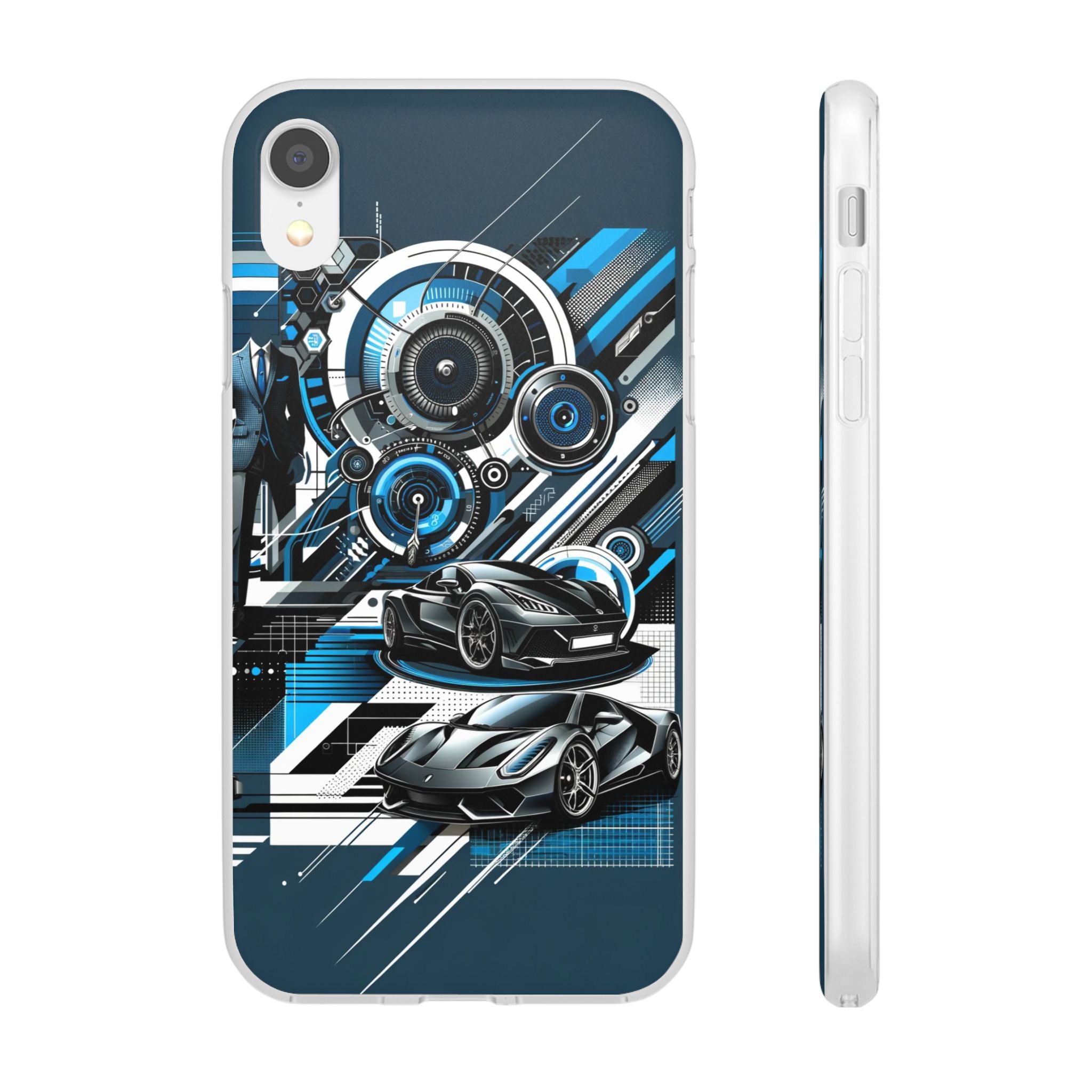 High-Speed Elegance: Sleek Futurism Car-Themed Handy - Cover