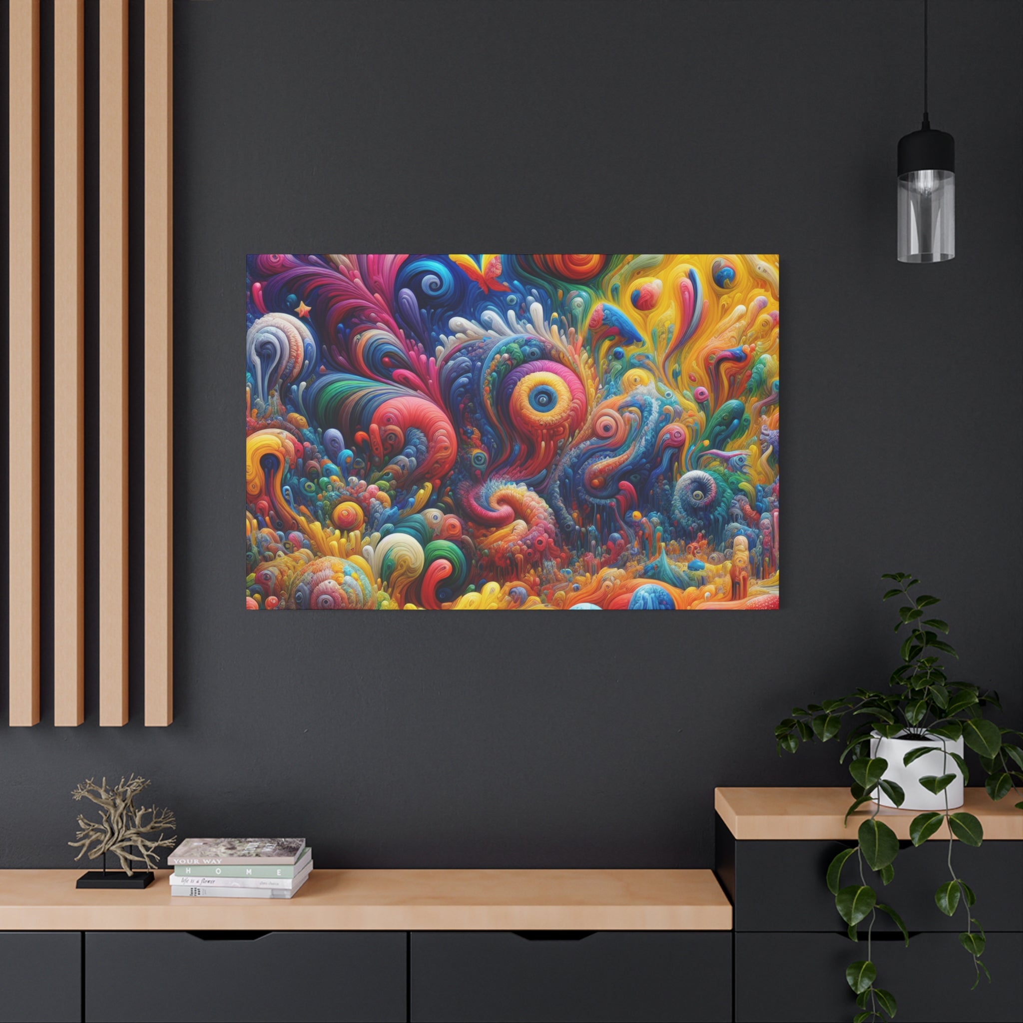 Bunter Meeresgrund von Sebastian Castellucci   -Canvas