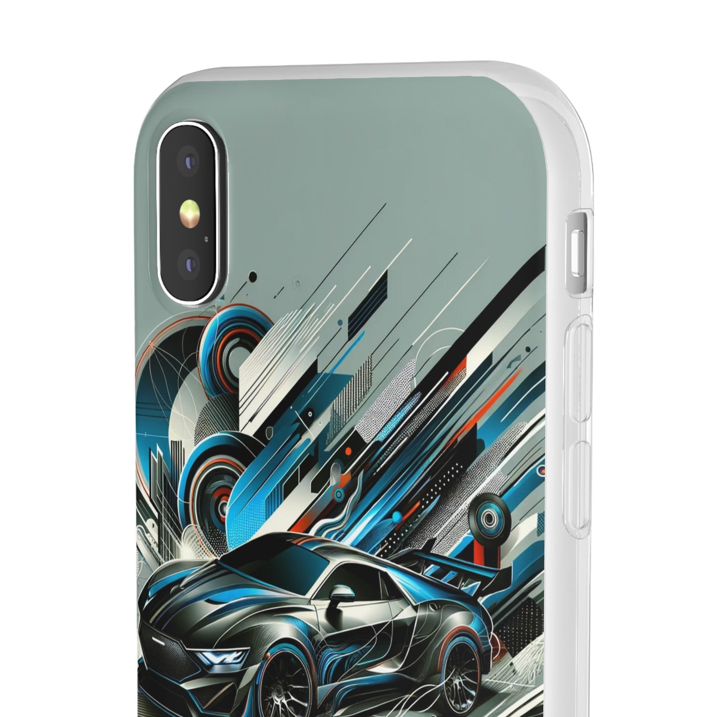 High-Speed Elegance: Sleek Futurism Car-Themed Handy - Cover