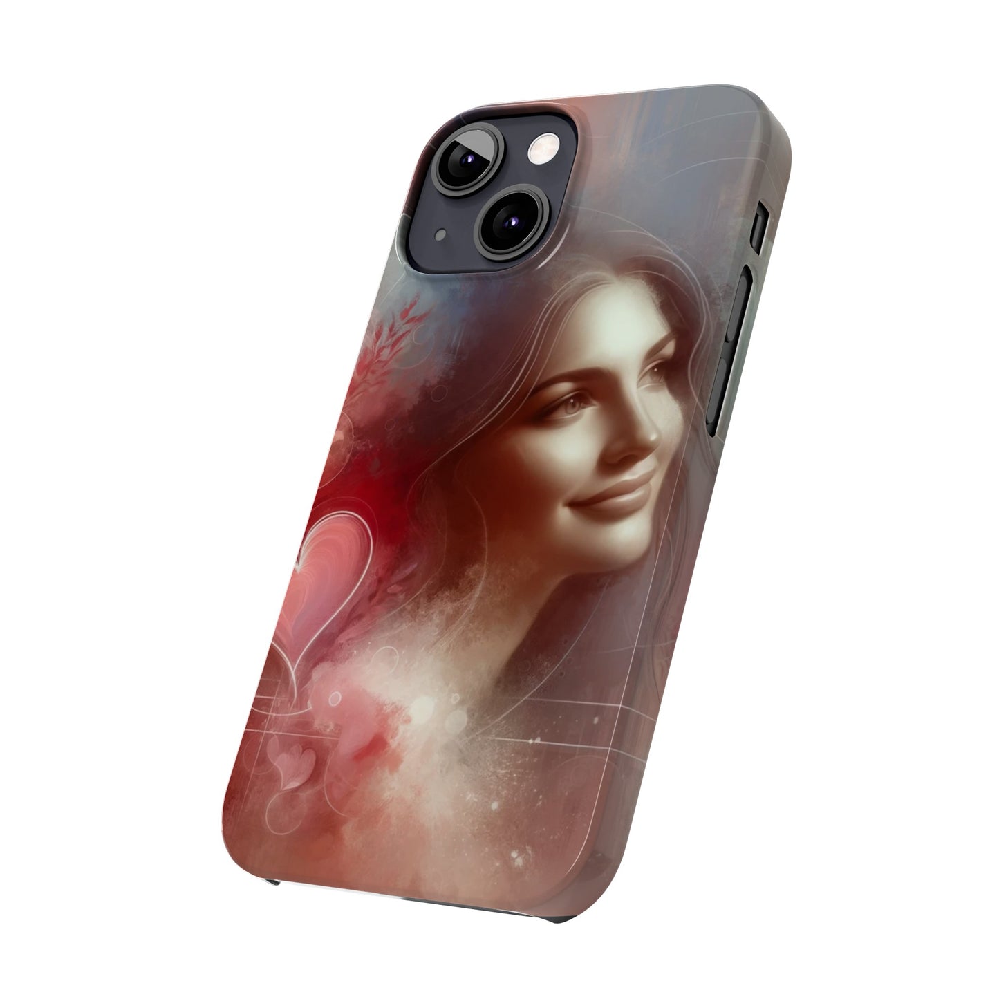 Herzensflüstern: Verzauberte Liebesmuse Handy - Cover - eine verliebte Frau