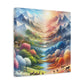Wald und Berg von Evangeline Fairhurst      -Canvas   -Wandgemälde