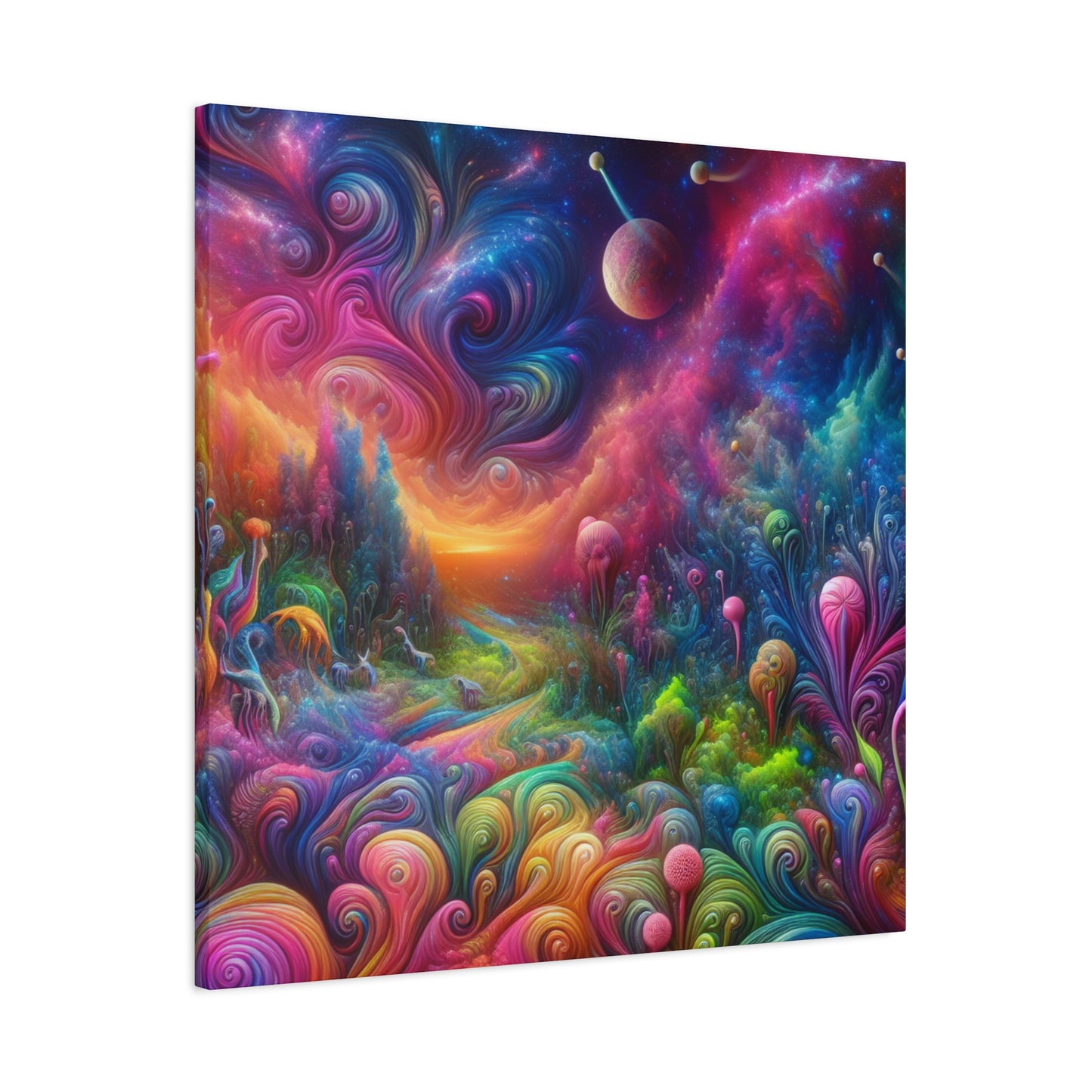 Wandgemälde von Theodore Auburnbrush   -Canvas-   -Trippy Painting-