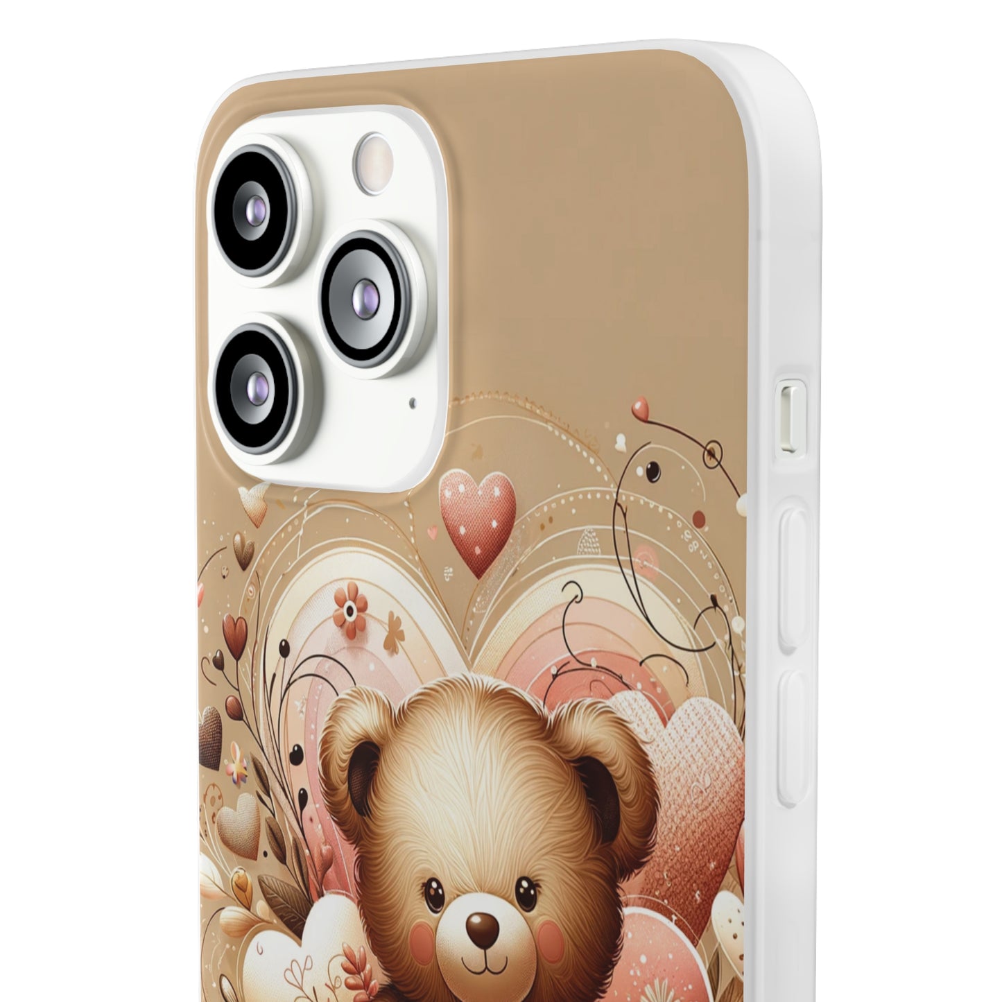 Herzenswärme: Niedlicher Teddybär mit Liebe Handy-Cover   -für verliebte und die es werden möchten
