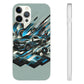High-Speed Elegance: Sleek Futurism Car-Themed Handy - Cover