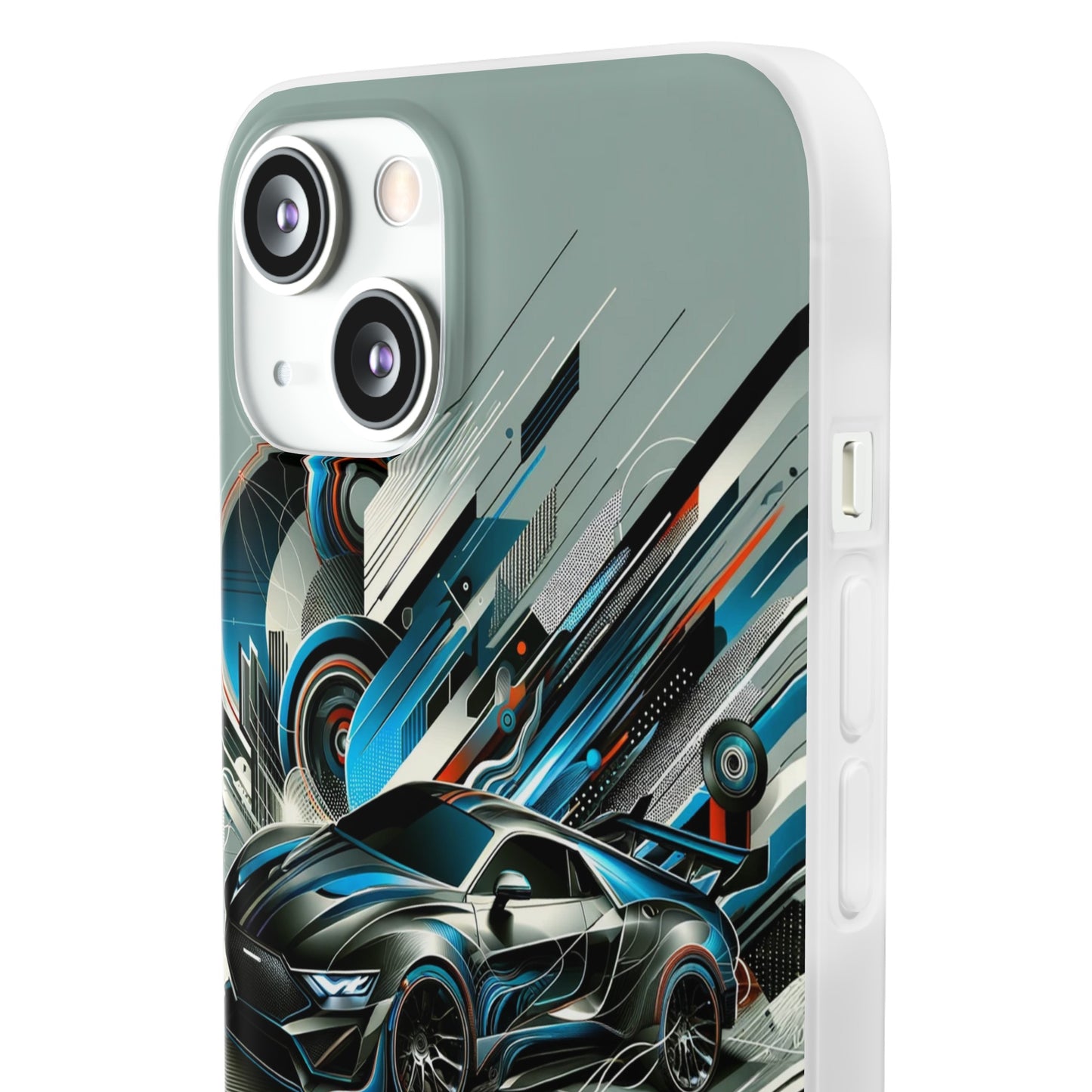 High-Speed Elegance: Sleek Futurism Car-Themed Handy - Cover