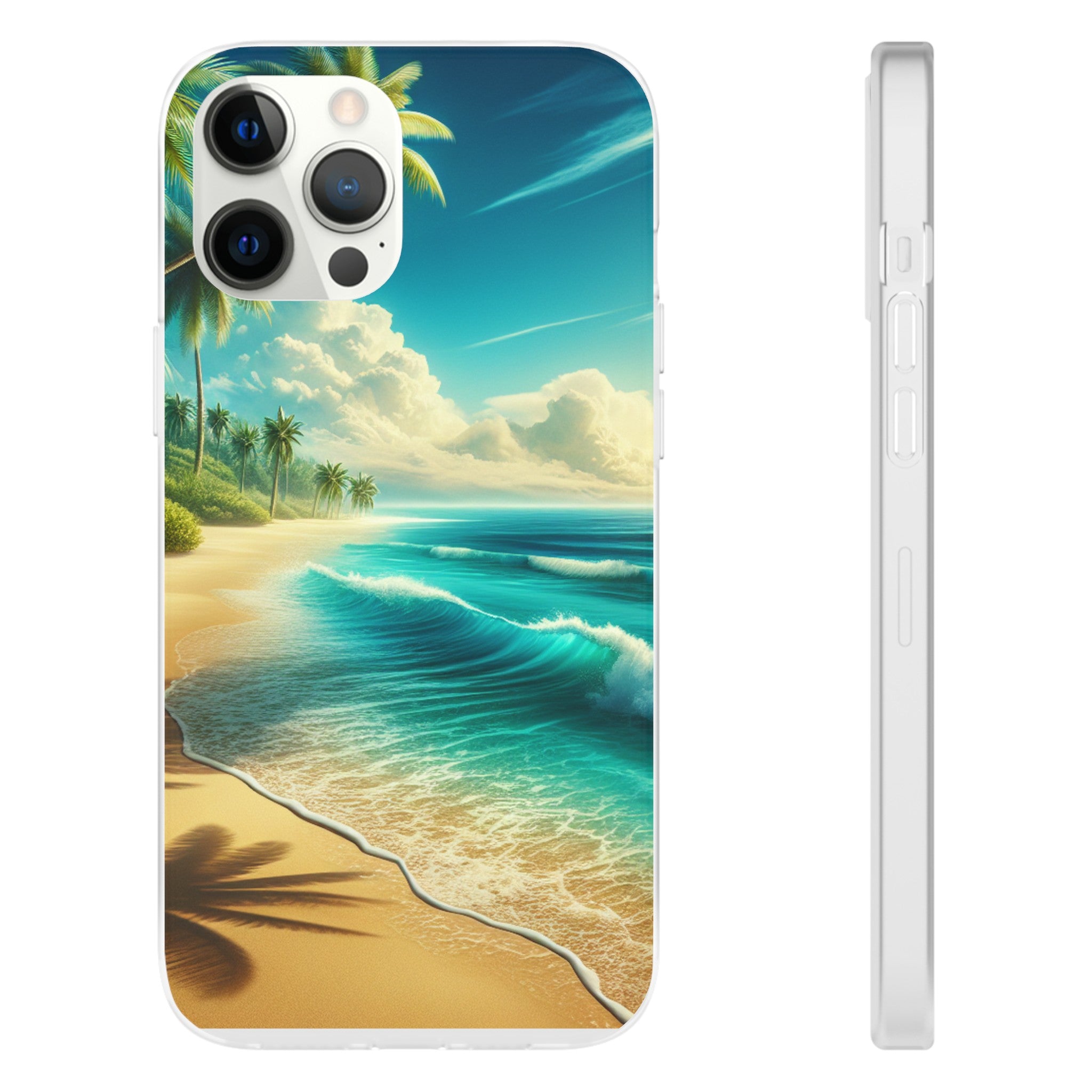 Strandparadies Handy Cover - Für iPhone & Samsung, Tauche ein in die Wellen - Die Inspiration für einen baldigen Urlaub