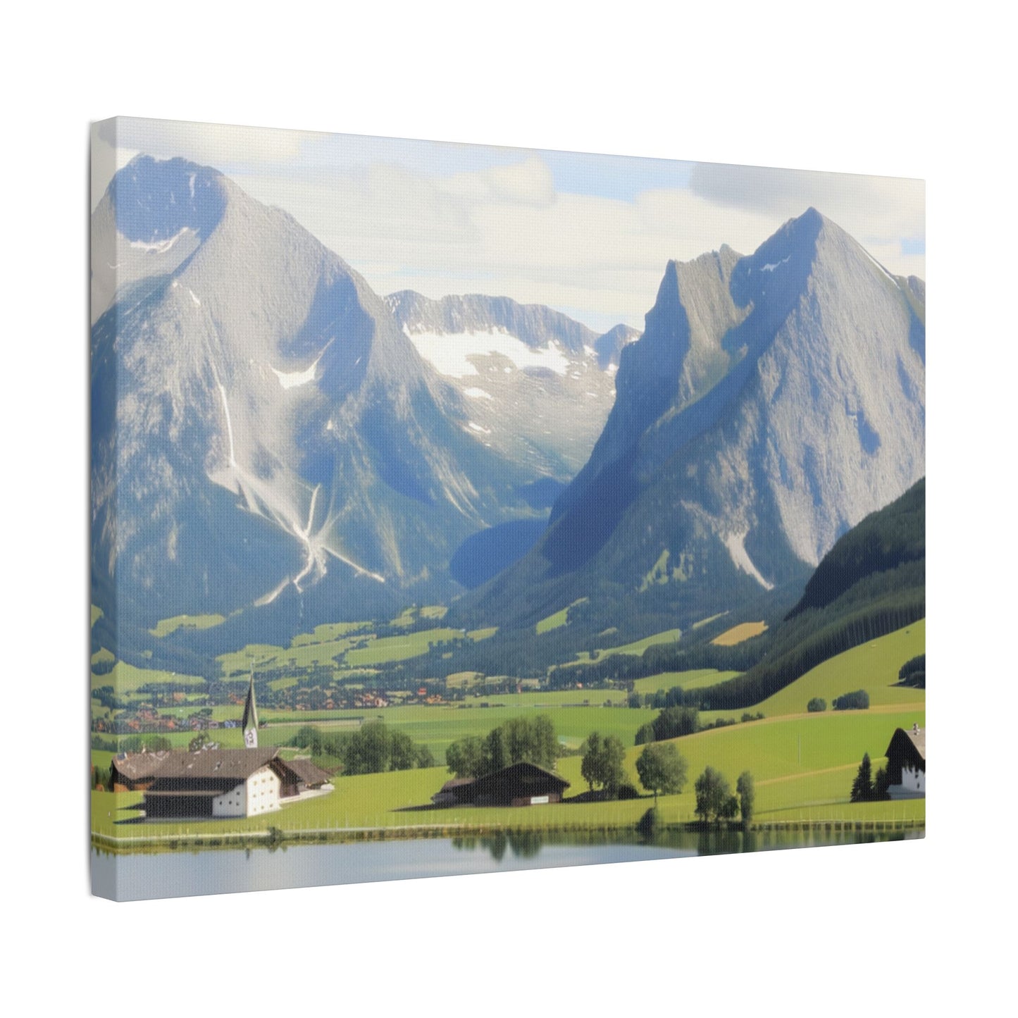 schöne Berglandschaft in der Schweiz    - Canvas   - Leinwandbild   -Wandbild
